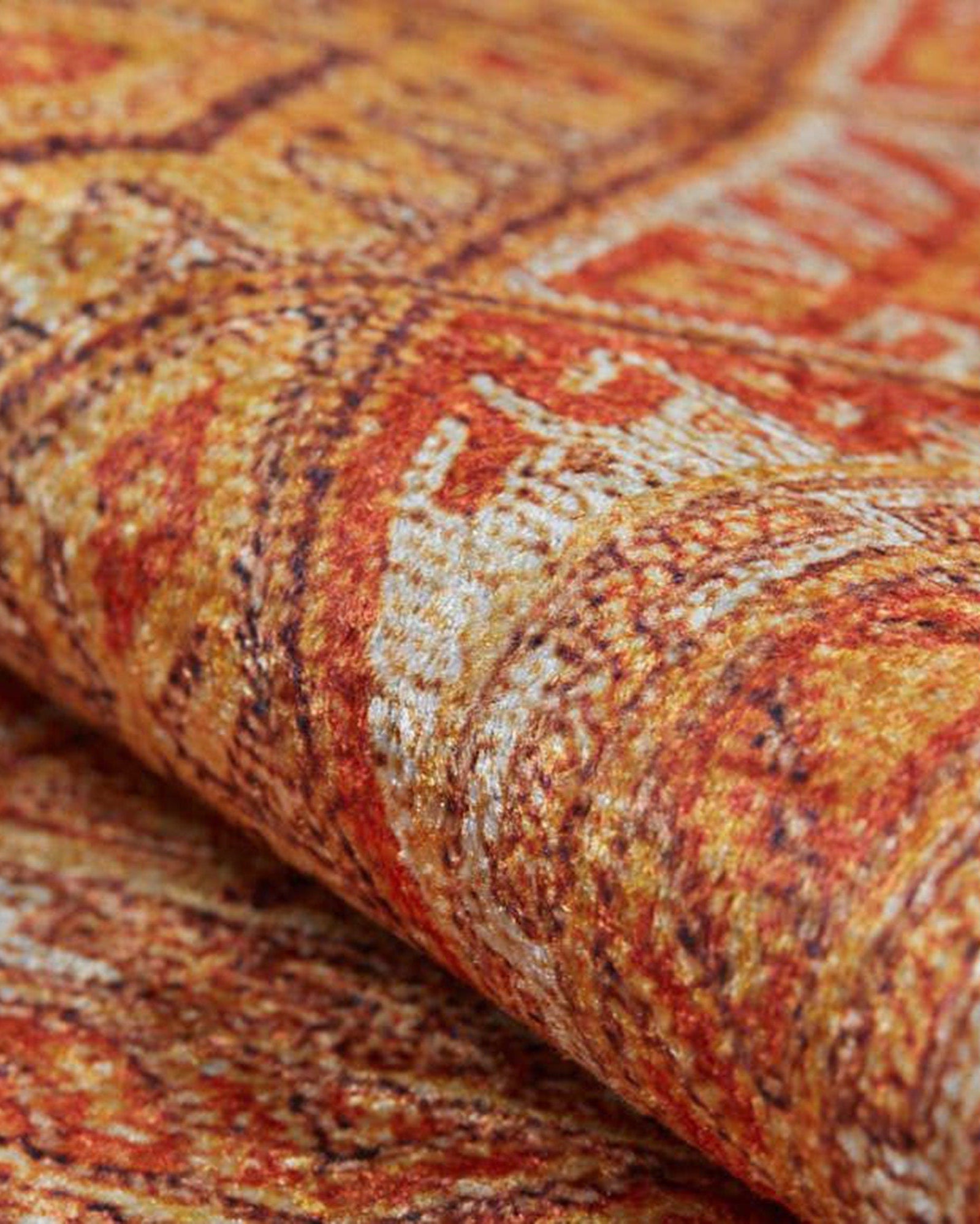 Orish Turkish Kilim Orange Yellow Rug