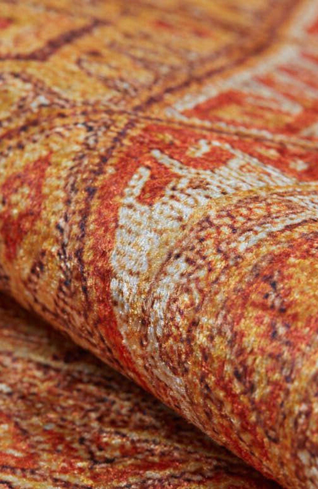 Orish Turkish Kilim Orange Yellow Rug