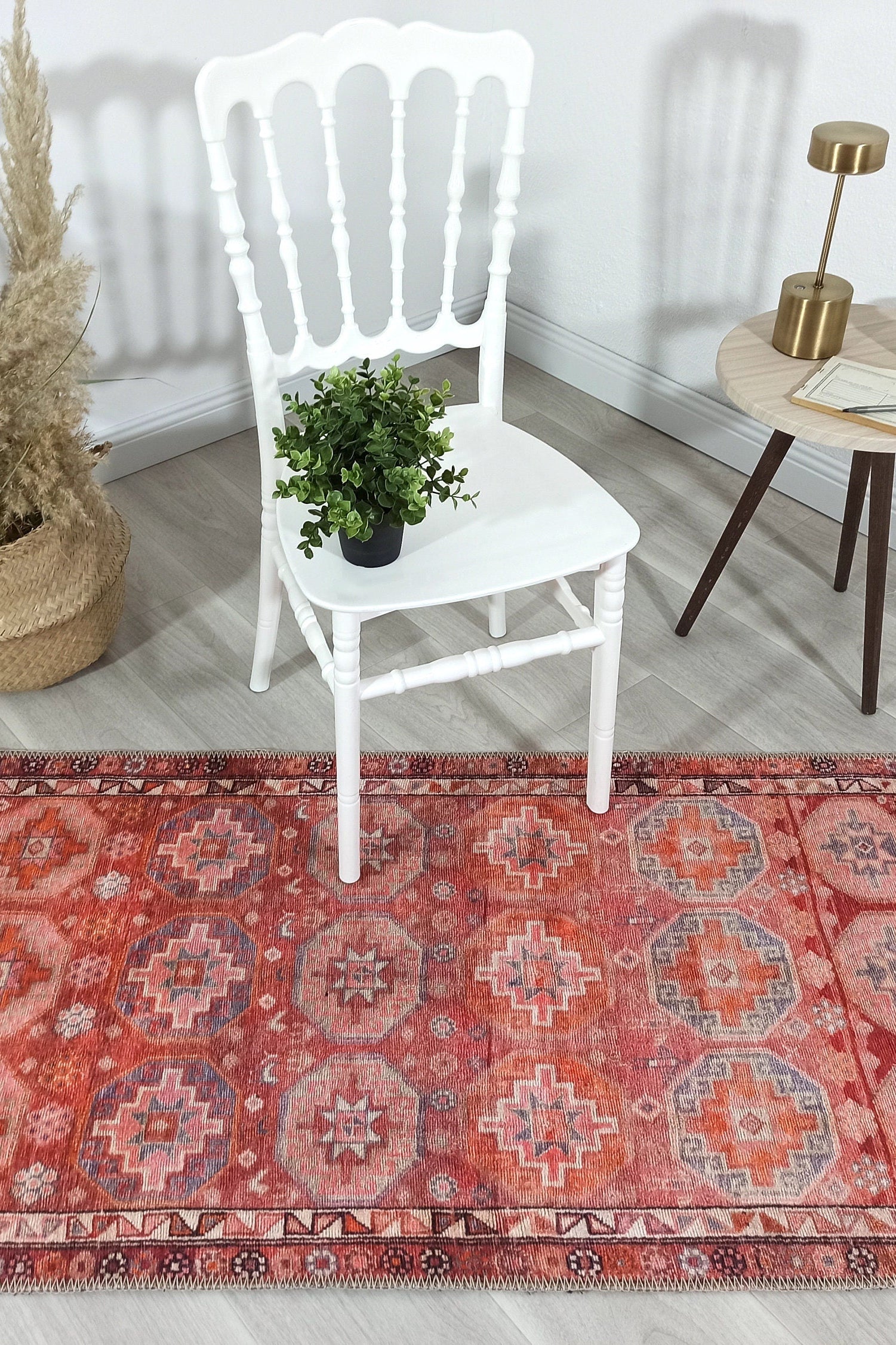 Osa Rug Turkish Coral Red Pink Rug