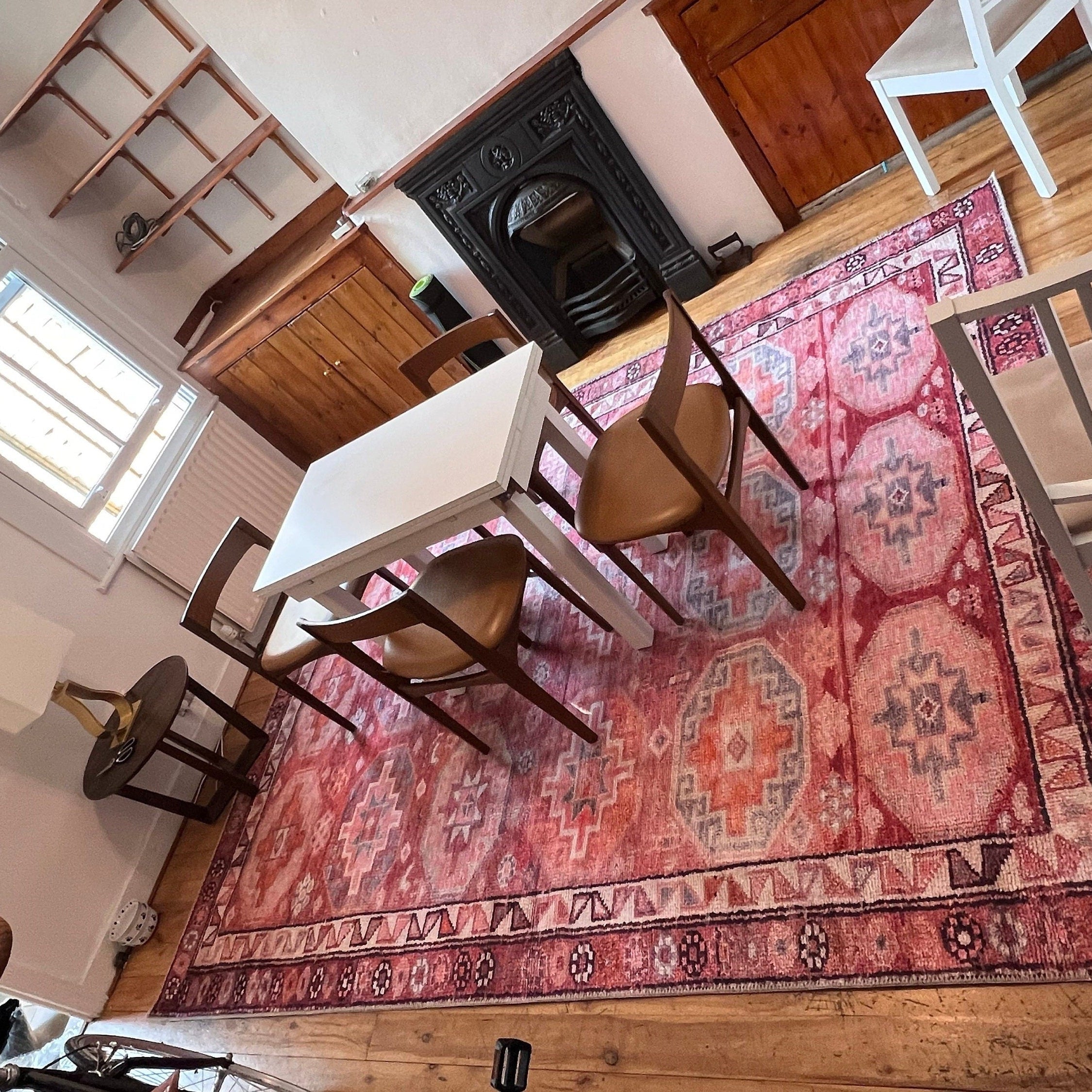 Osa Rug Turkish Coral Red Pink Rug