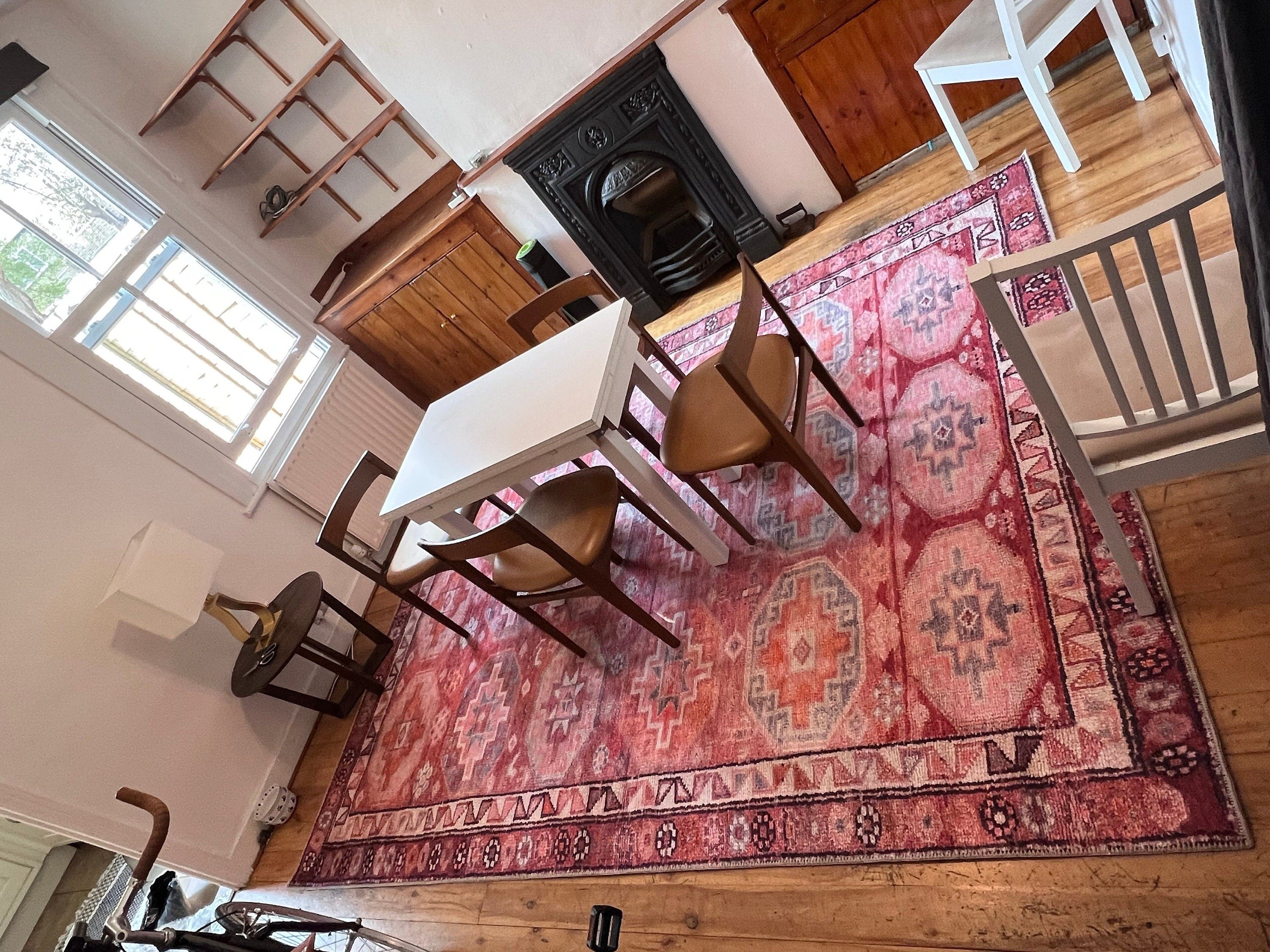 Osa Rug Turkish Coral Red Pink Rug