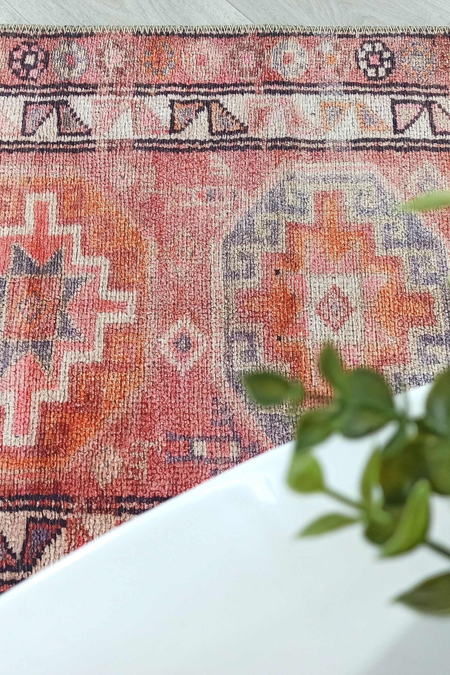 Osa Runner Turkish Coral Red Pink Area Rug