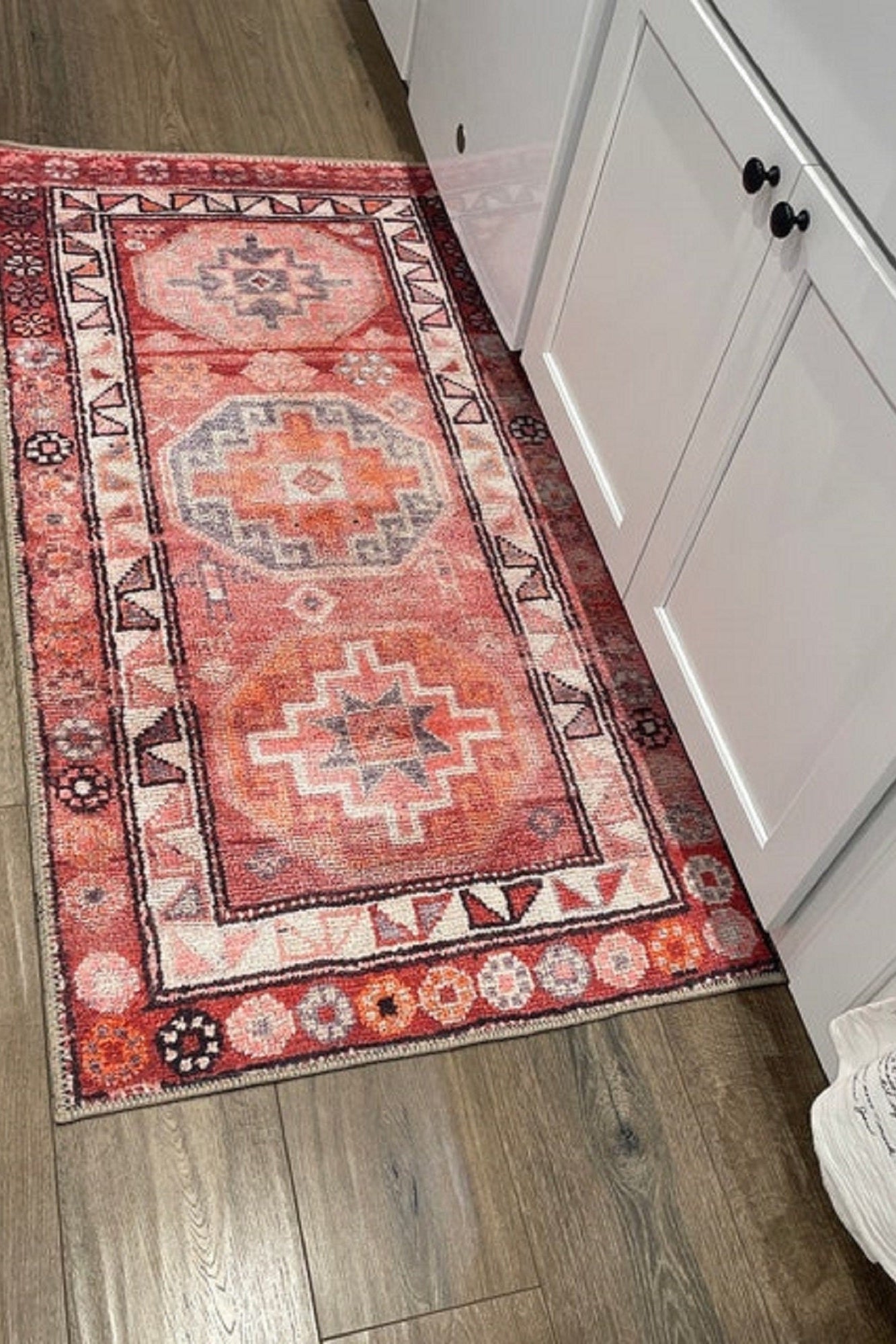 Osa Runner Turkish Coral Red Pink Area Rug