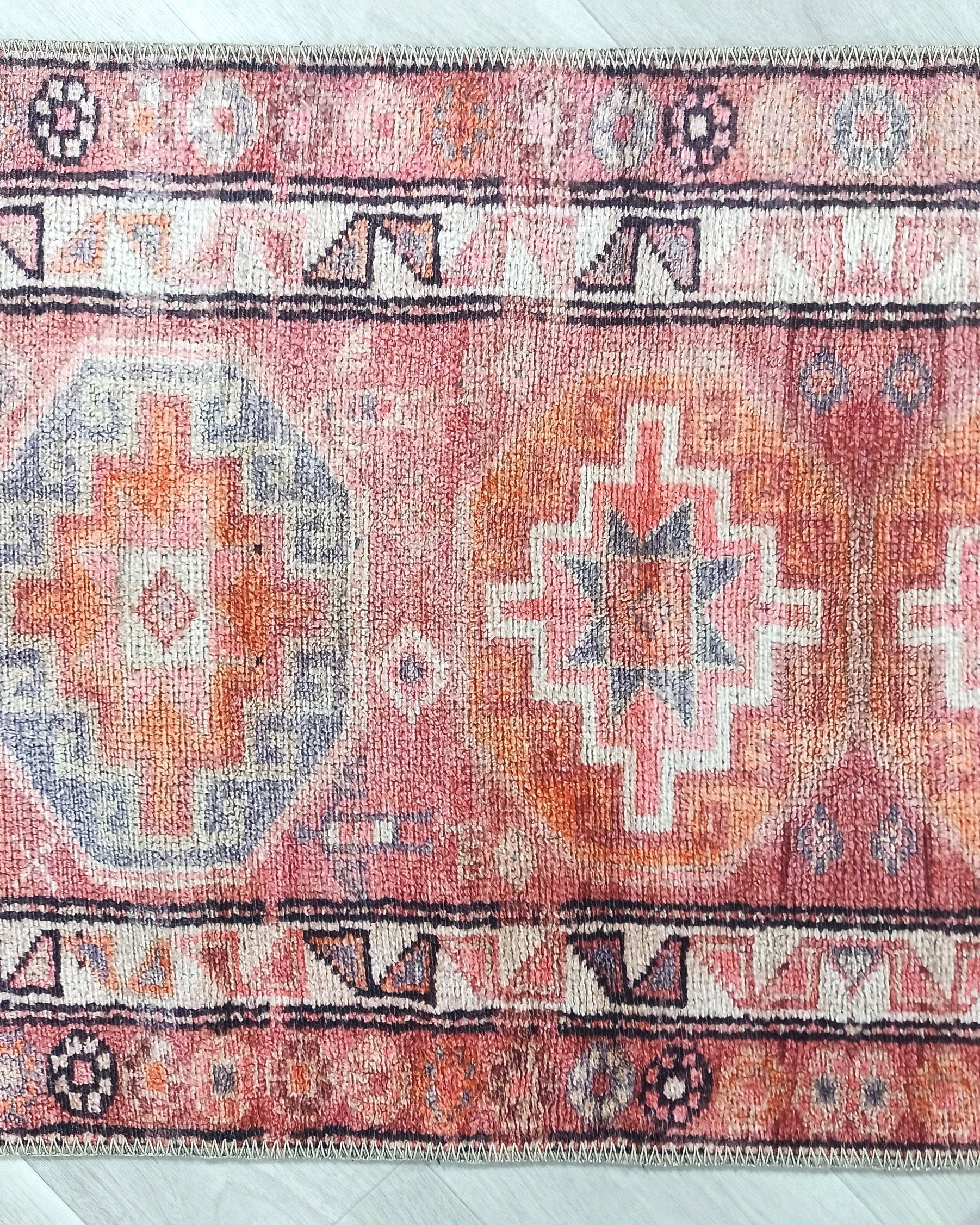 Osa Runner Turkish Coral Red Pink Area Rug