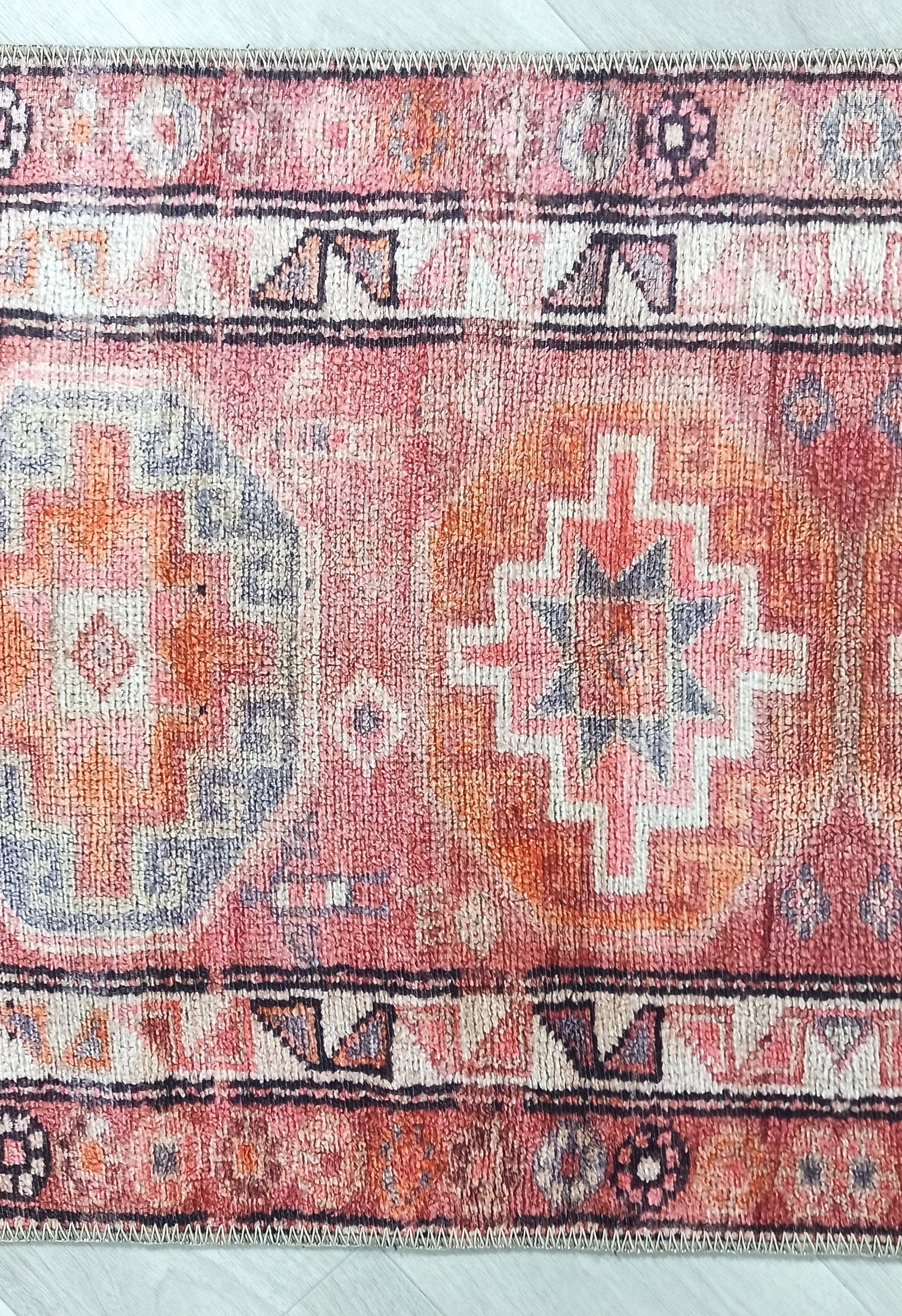 Osa Runner Turkish Coral Red Pink Area Rug