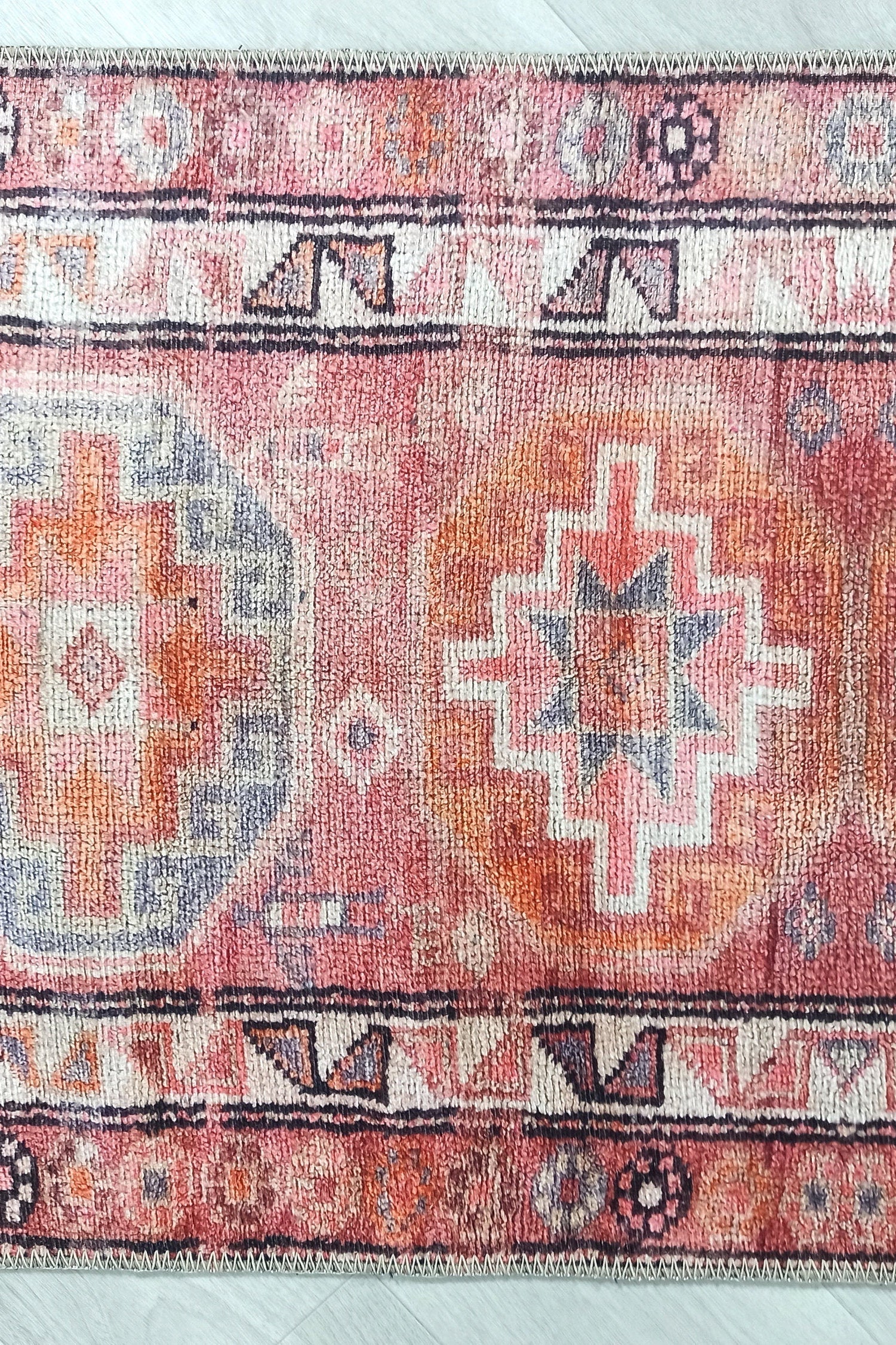 Osa Runner Turkish Coral Red Pink Area Rug