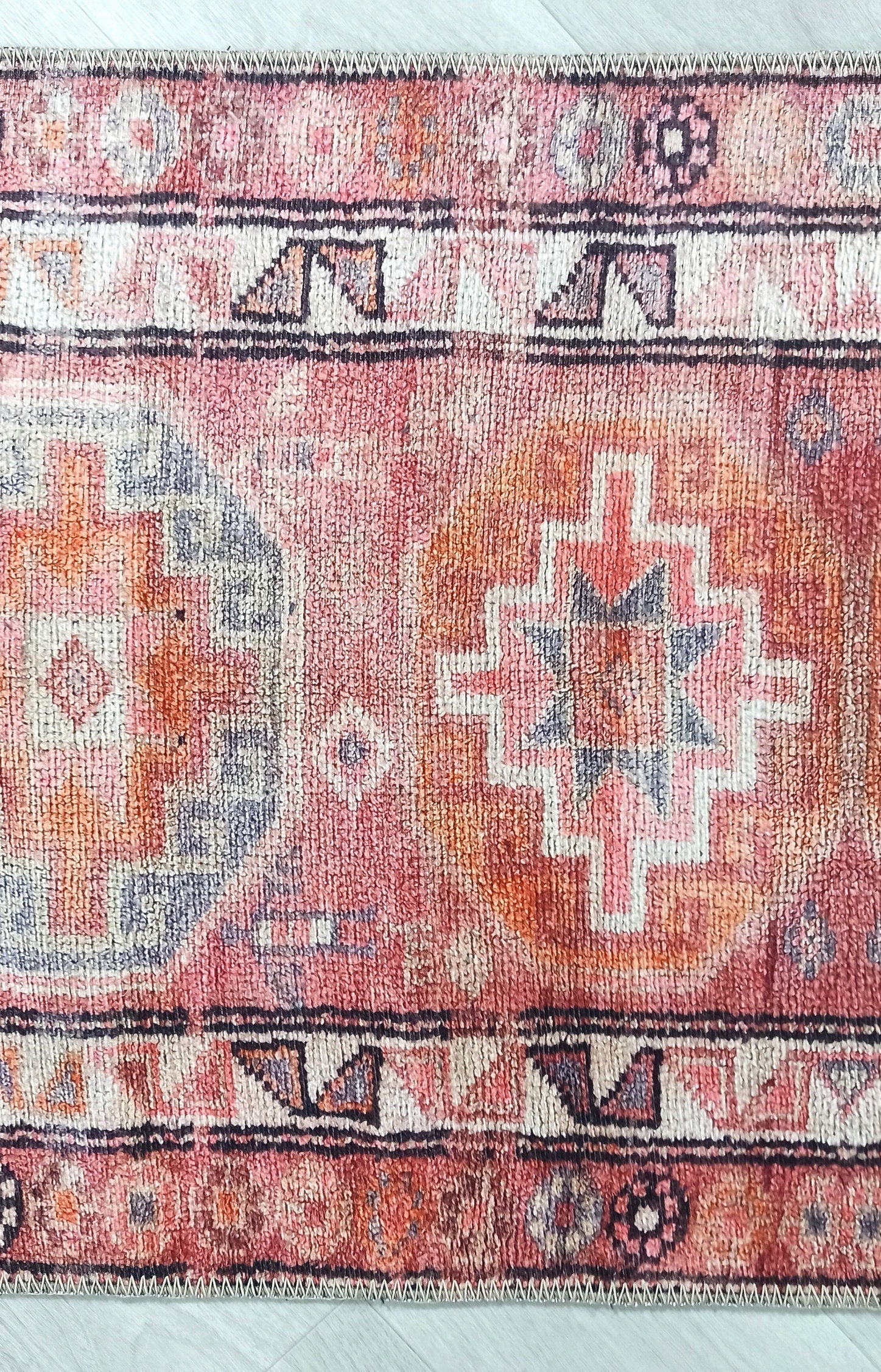 Osa Runner Turkish Coral Red Pink Area Rug
