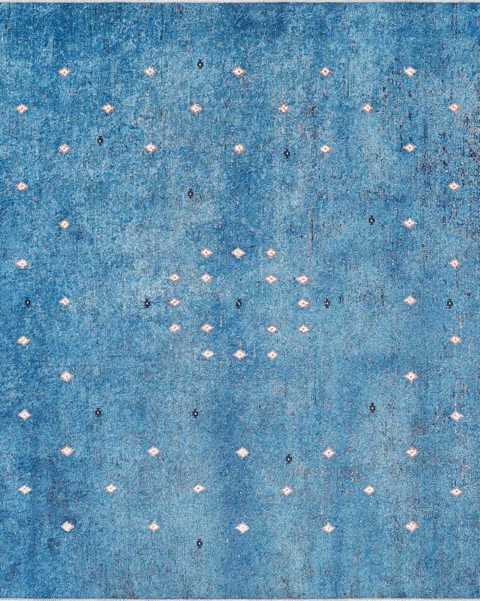 Ouri Turkish Oushak Blue Rug