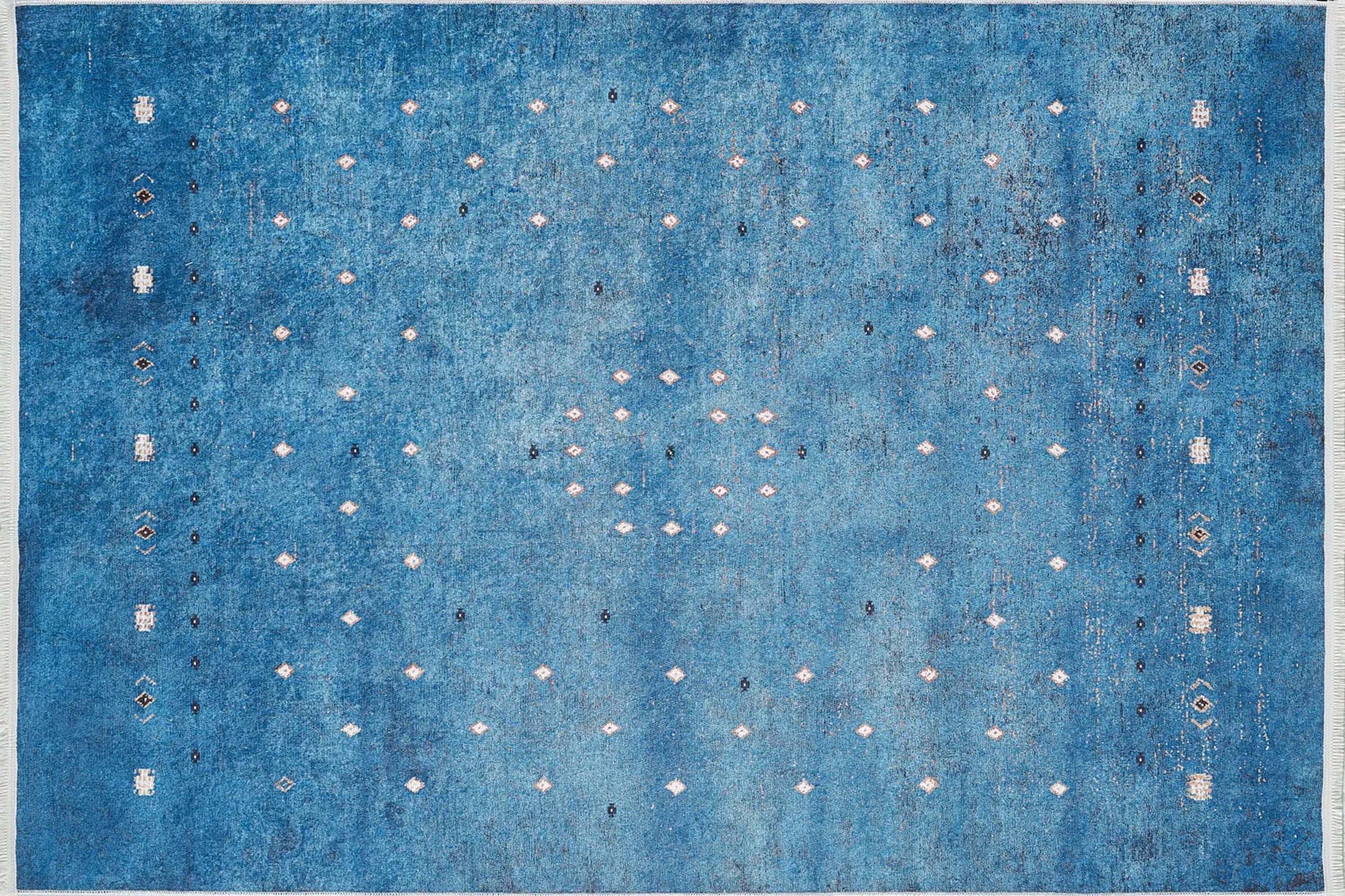 Ouri Turkish Oushak Blue Rug
