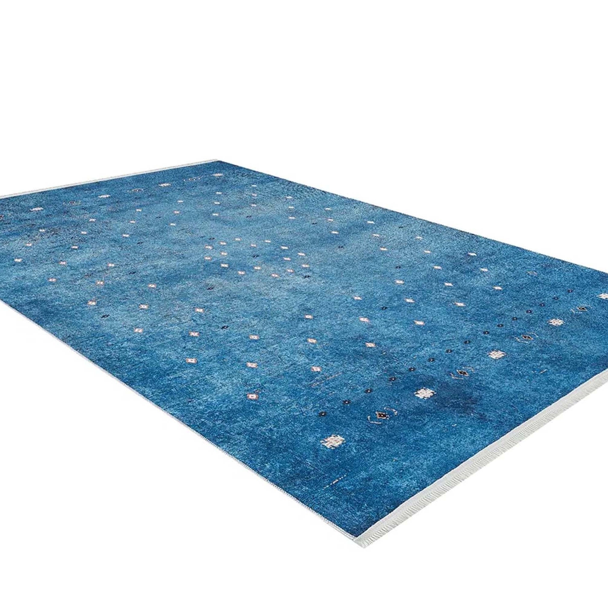 Ouri Turkish Oushak Blue Rug