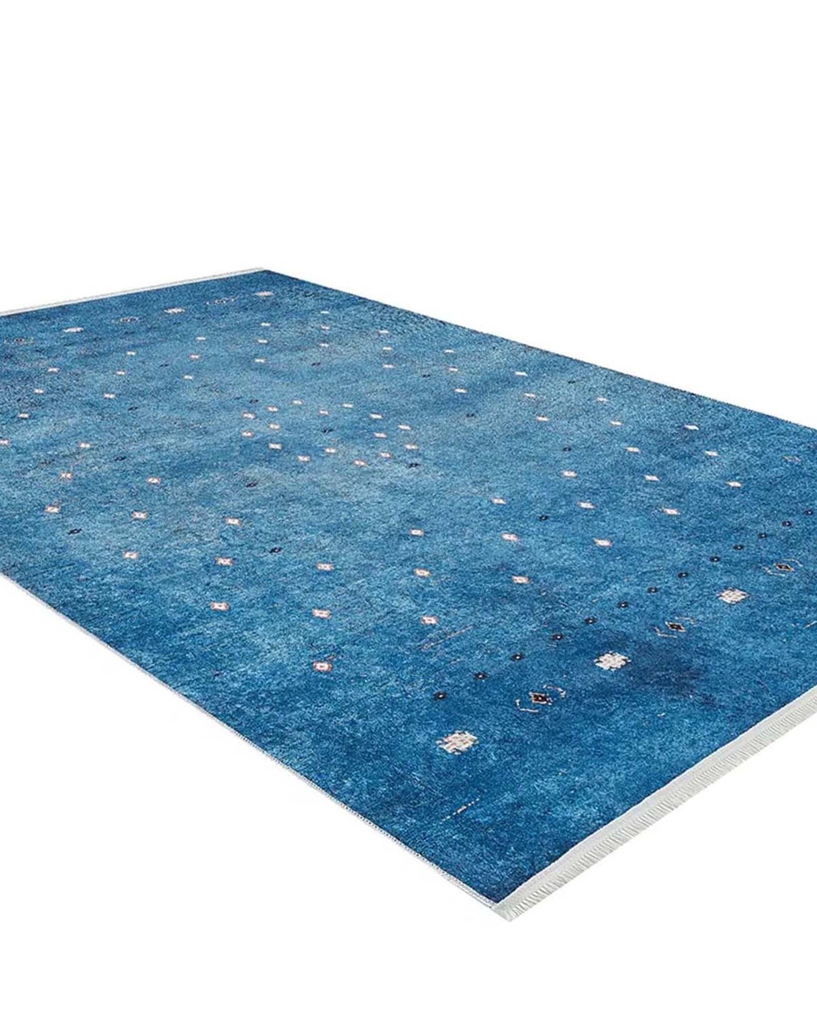 Ouri Turkish Oushak Blue Rug
