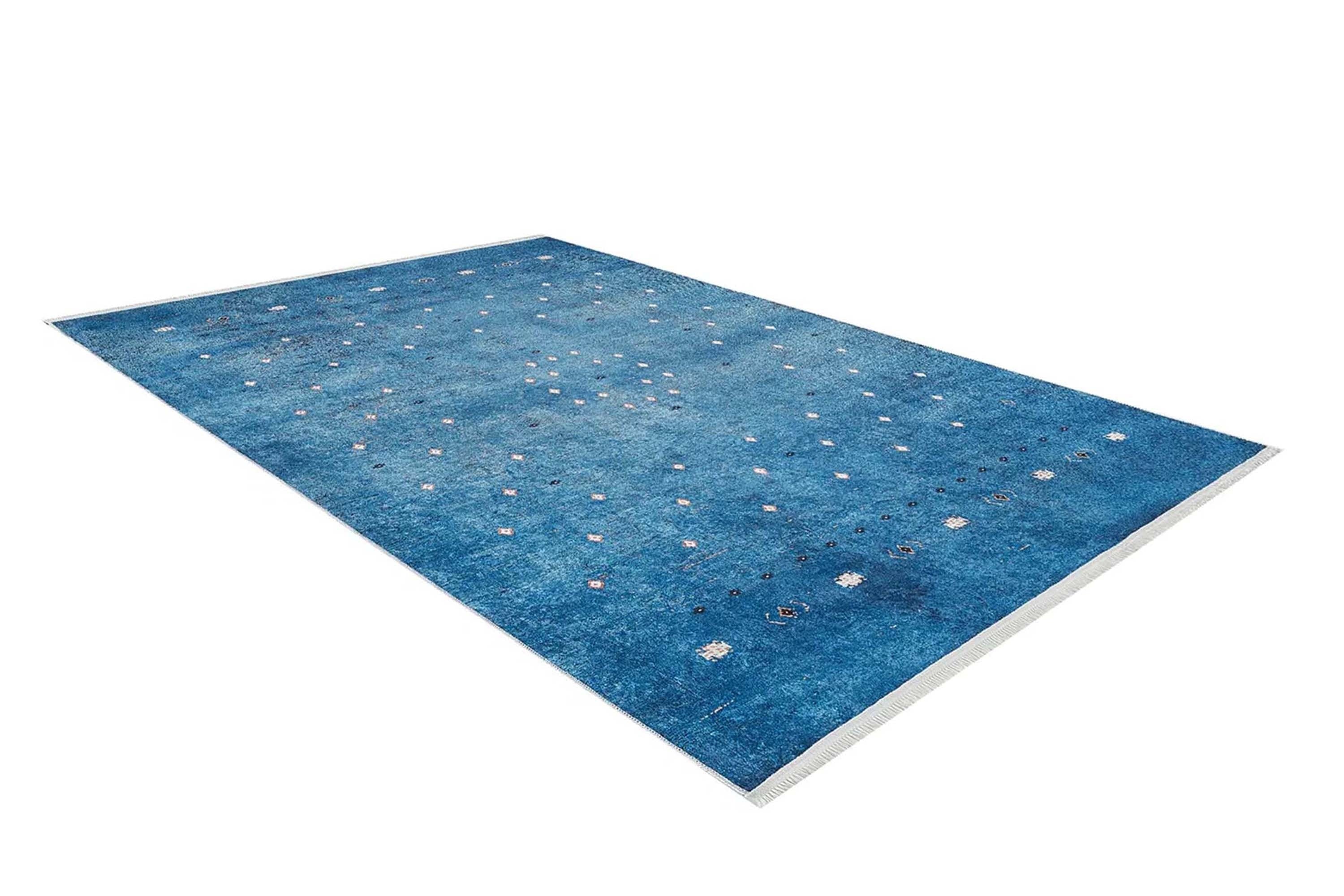 Ouri Turkish Oushak Blue Rug