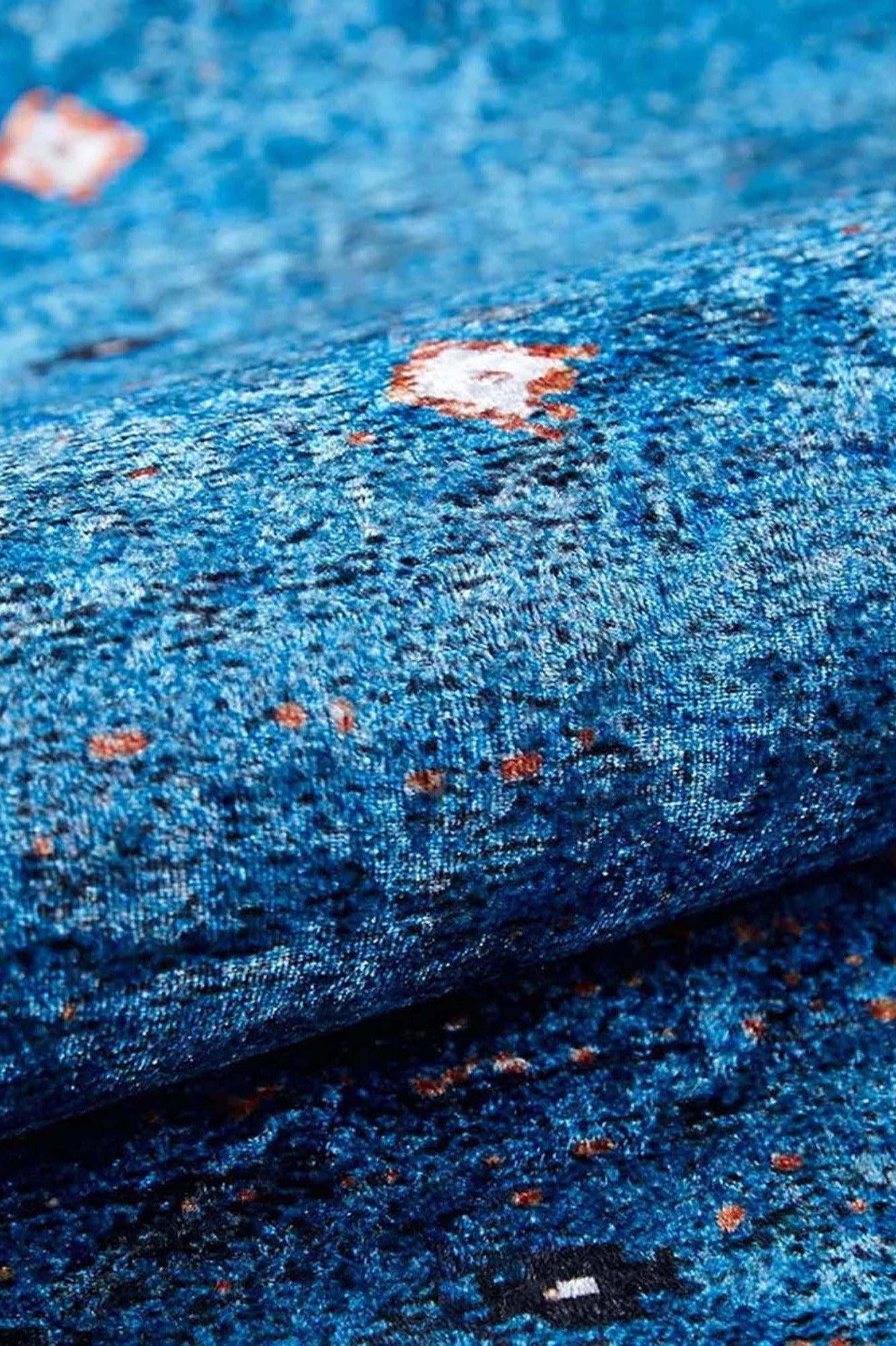 Ouri Turkish Oushak Blue Rug