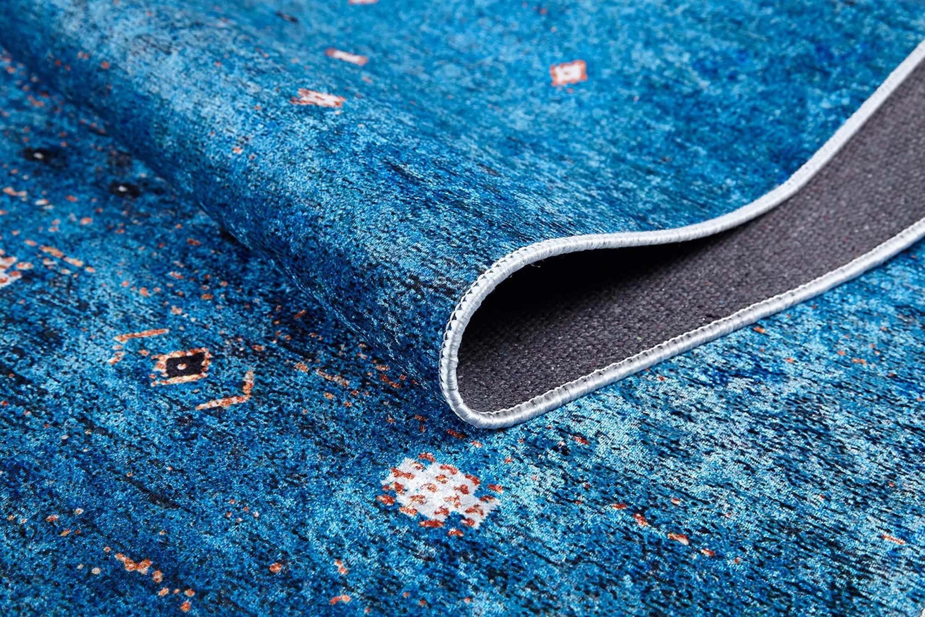 Ouri Turkish Oushak Blue Rug