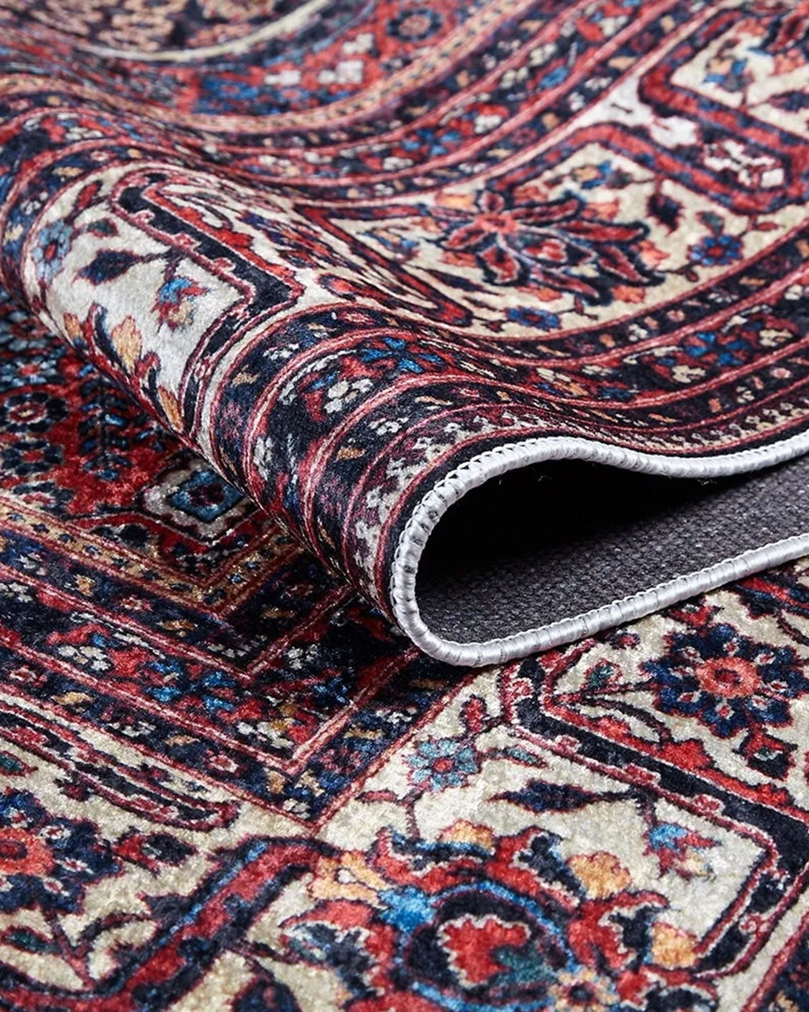 Paila Turkish Oushak Tribal Red Beige Rug