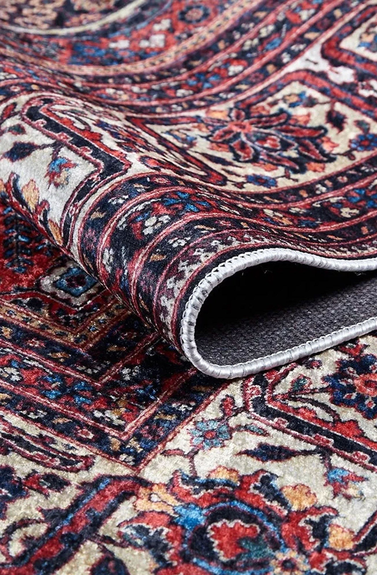 Paila Turkish Oushak Tribal Red Beige Rug