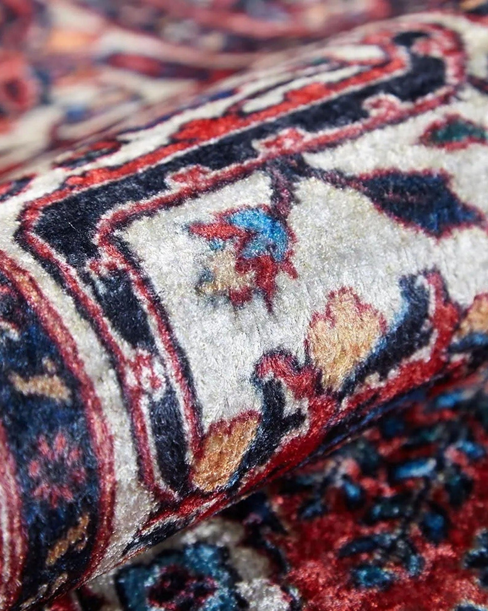 Paila Turkish Oushak Tribal Red Beige Rug