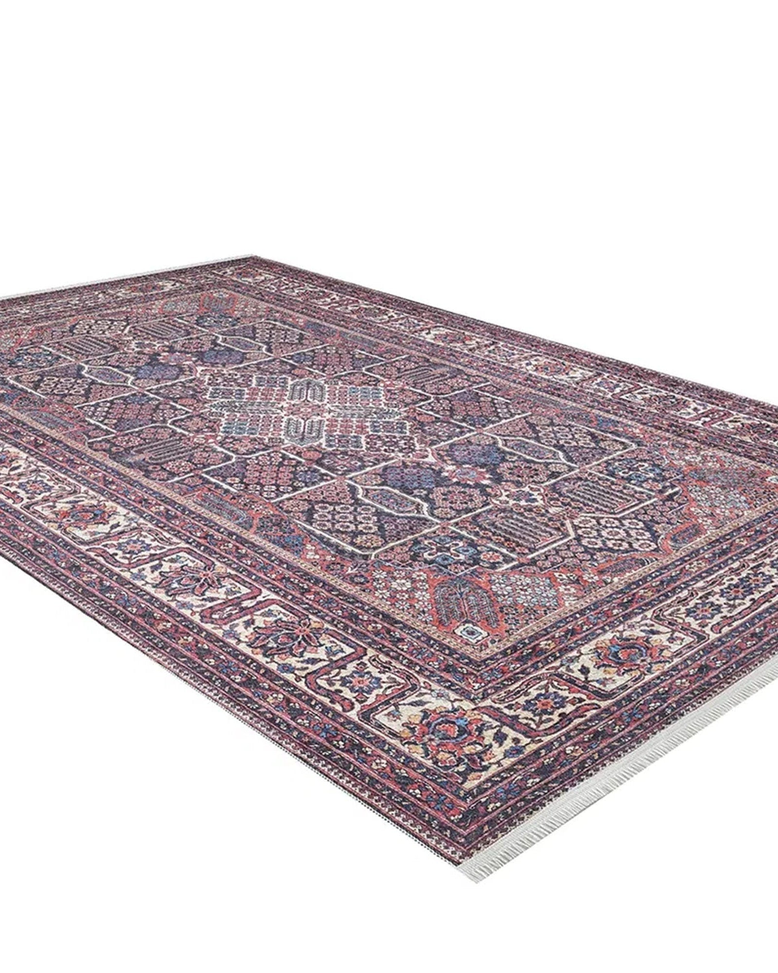 Paila Turkish Oushak Tribal Red Beige Rug