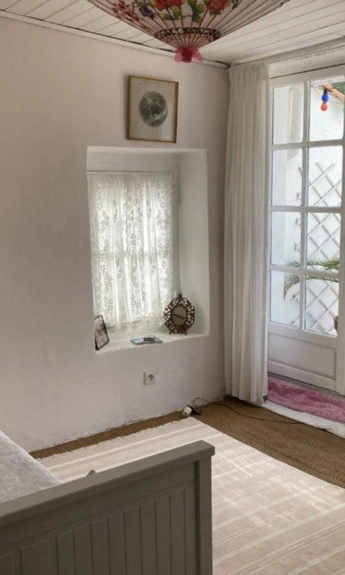 Pama Revesible Pastel Pink Kilim Rug