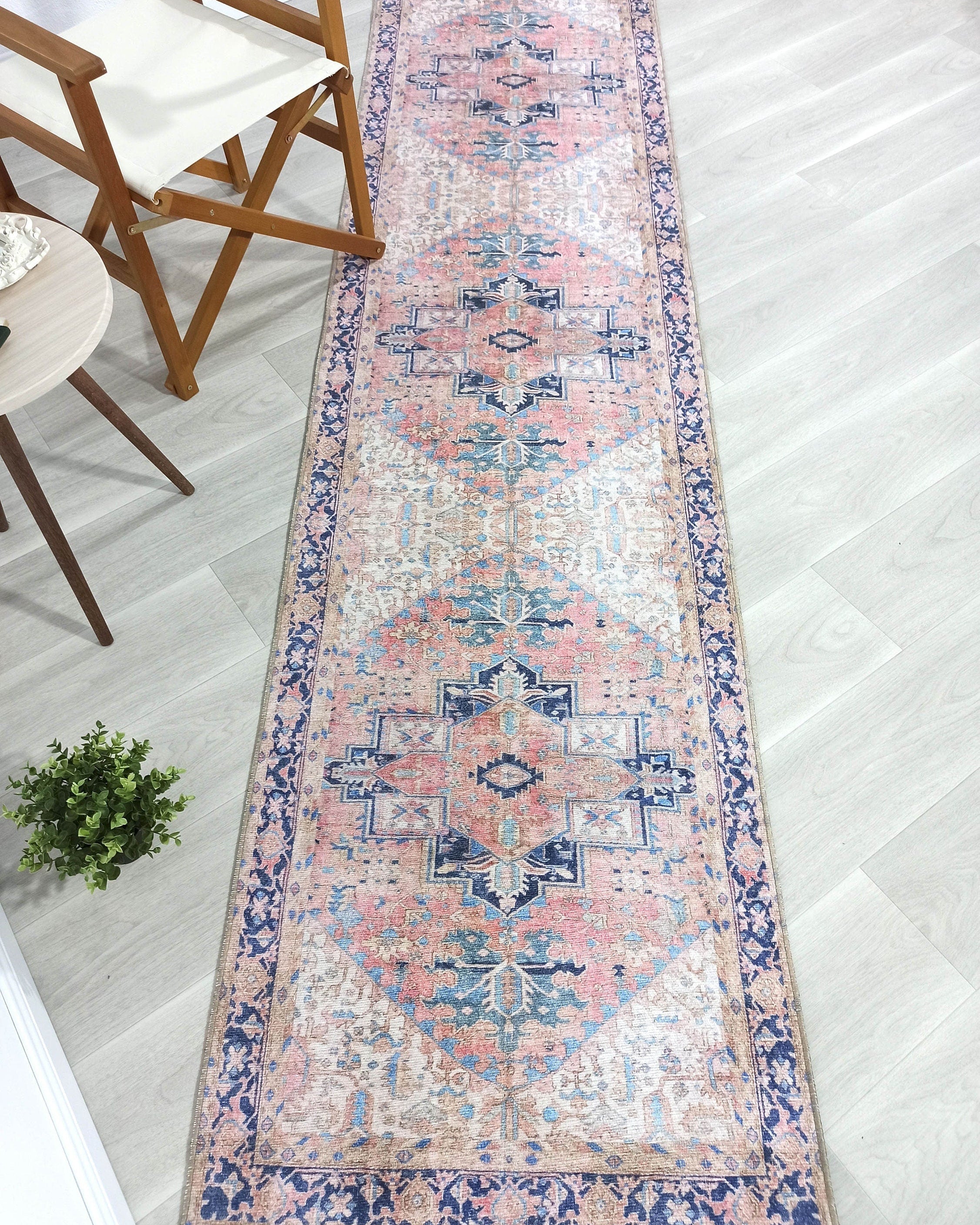 Para Rug Heriz Persian Beige Pink Rug