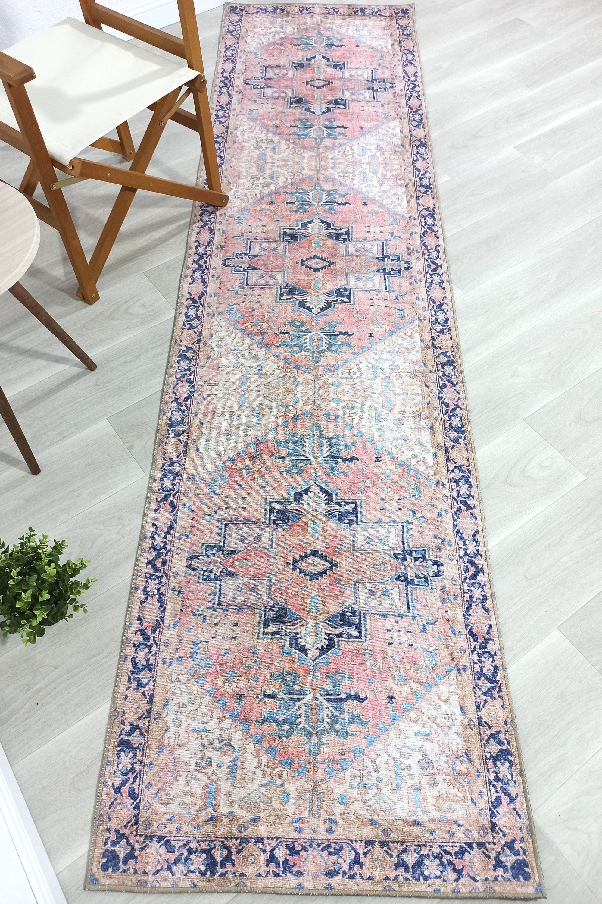 Para Rug Heriz Persian Beige Pink Rug