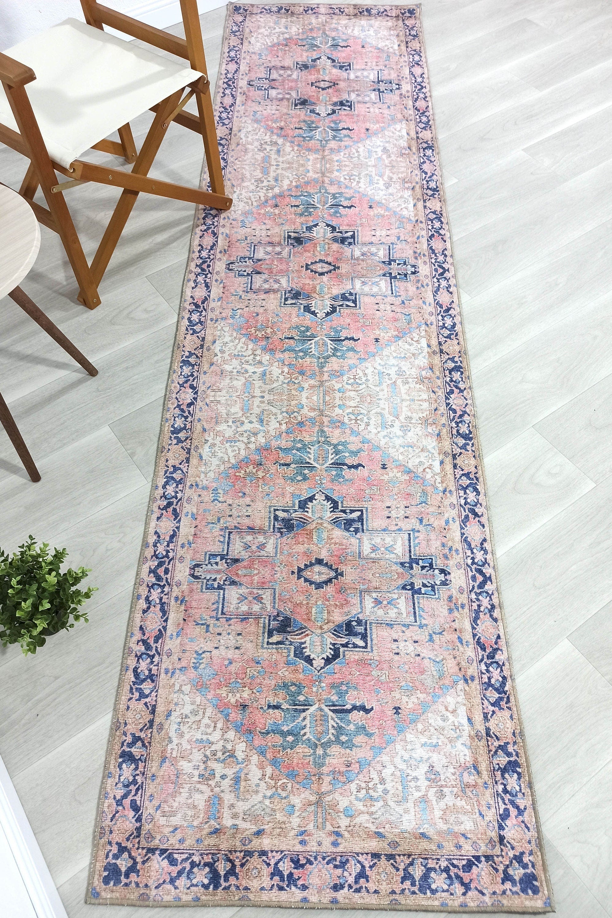 Para Rug Heriz Persian Beige Pink Rug