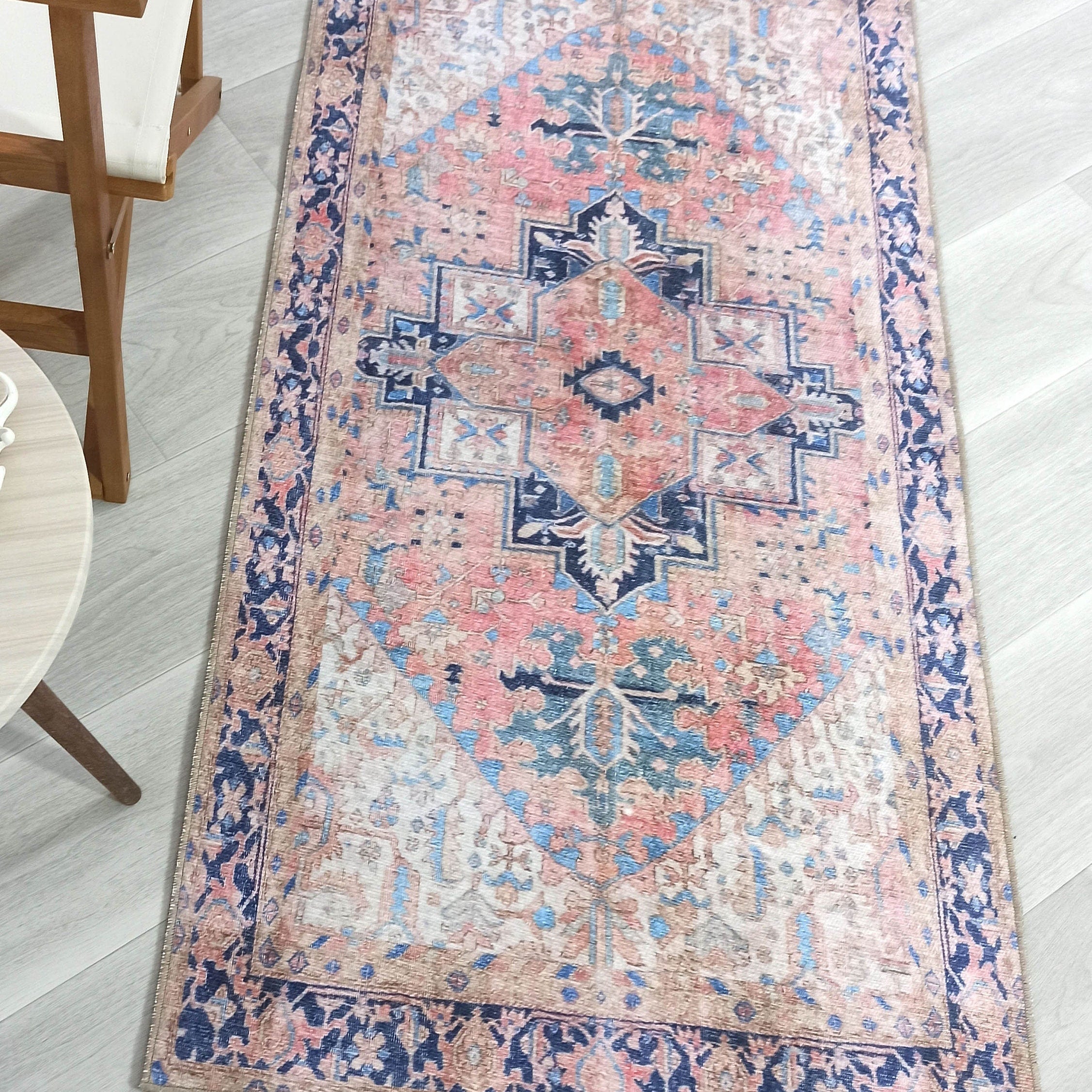 Para Rug Heriz Persian Beige Pink Rug