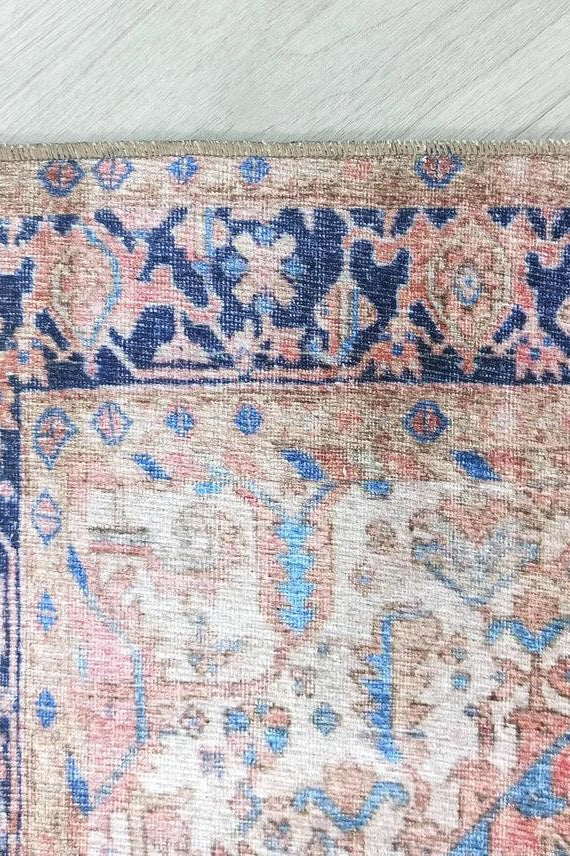 Para Rug Heriz Persian Beige Pink Rug