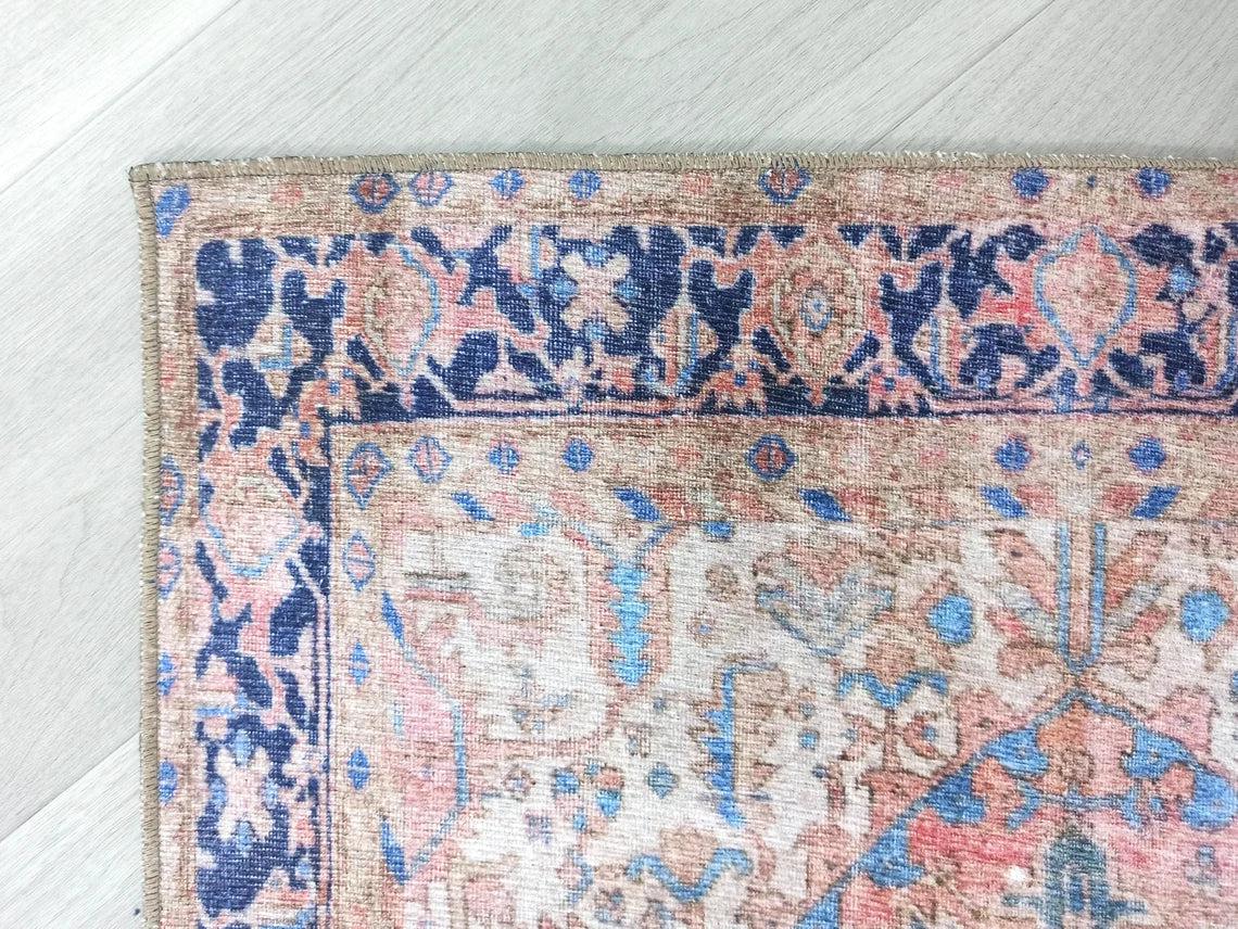 Para Rug Heriz Persian Beige Pink Rug