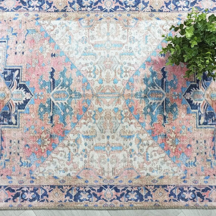 Para Rug Heriz Persian Beige Pink Rug