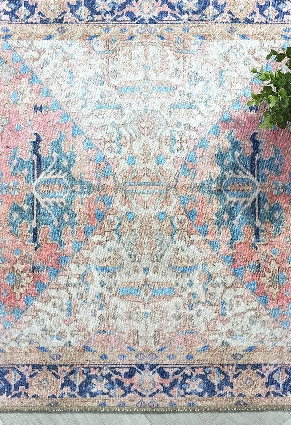 Para Rug Heriz Persian Beige Pink Rug