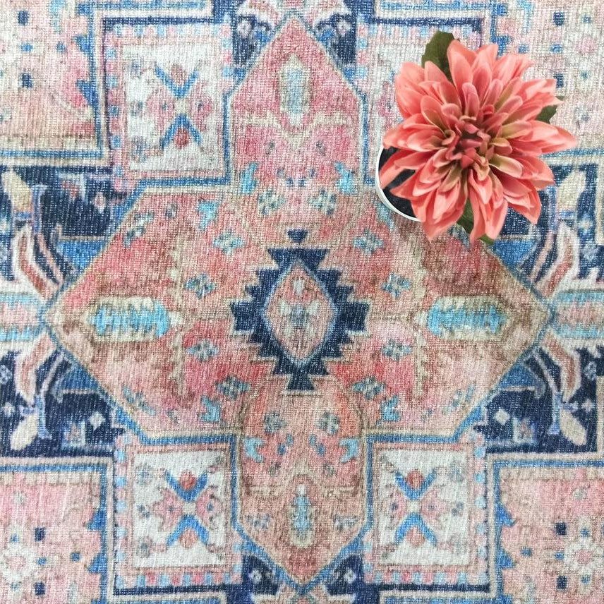 Para Rug Heriz Persian Beige Pink Rug
