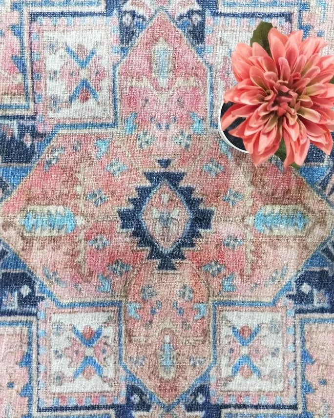 Para Rug Heriz Persian Beige Pink Rug