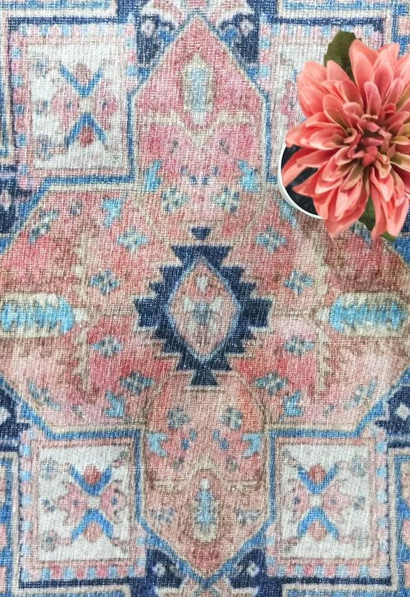 Para Rug Heriz Persian Beige Pink Rug
