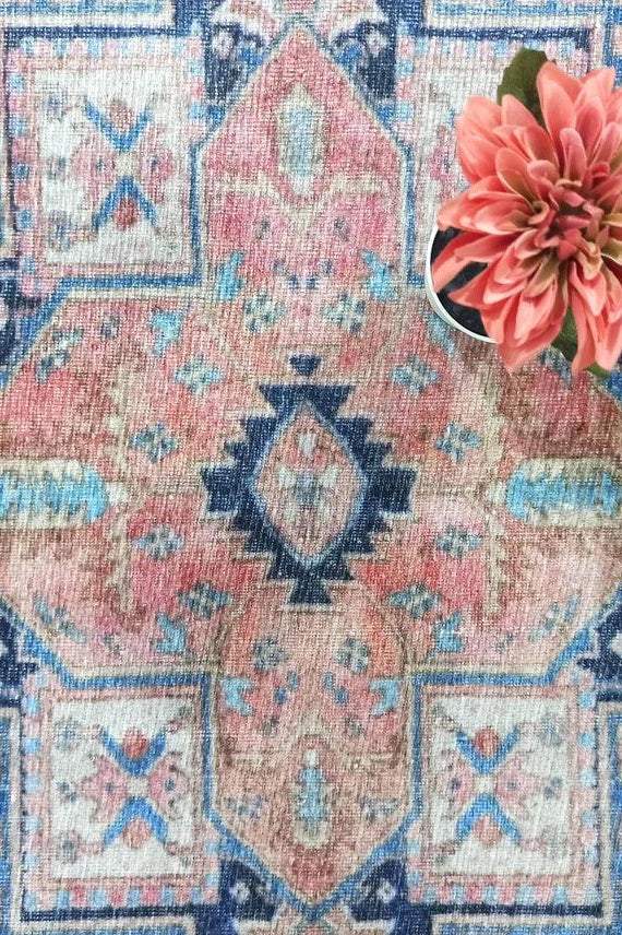 Para Rug Heriz Persian Beige Pink Rug