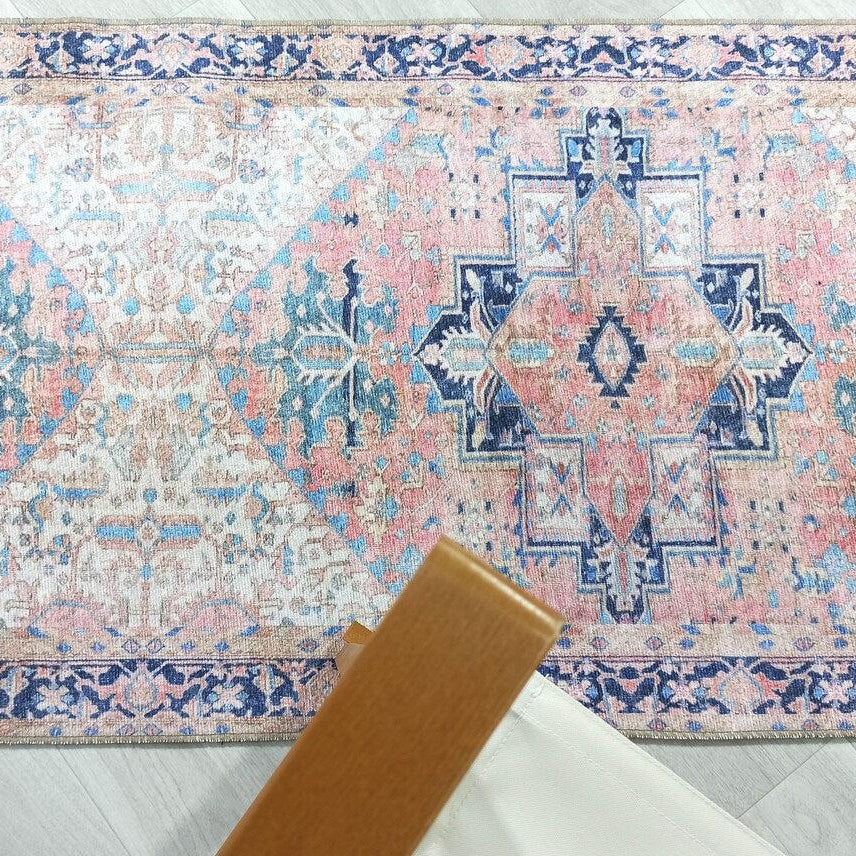 Para Rug Heriz Persian Beige Pink Rug