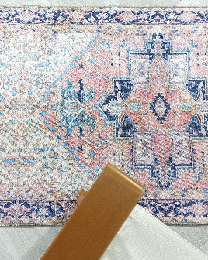 Para Rug Heriz Persian Beige Pink Rug