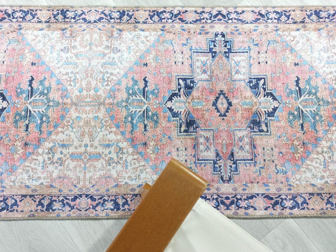 Para Rug Heriz Persian Beige Pink Rug