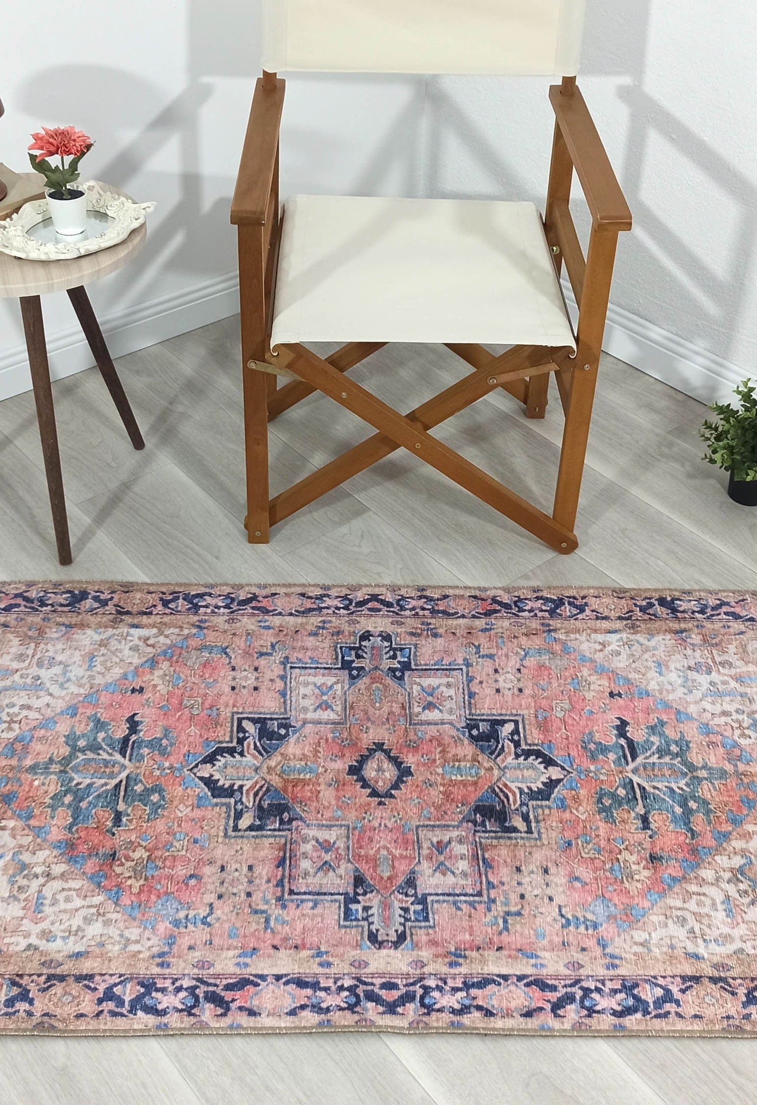 Para Rug Heriz Persian Beige Pink Rug