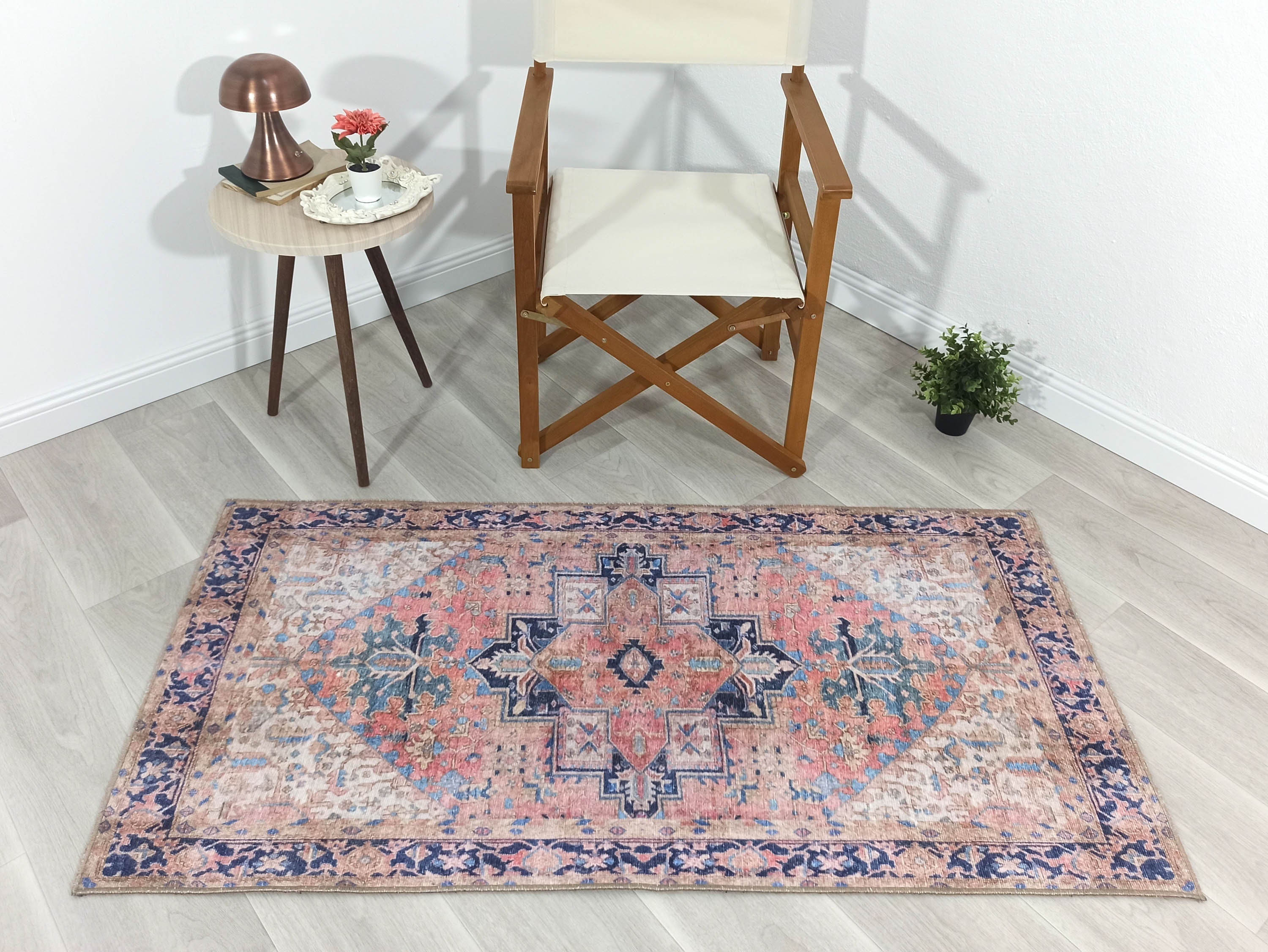 Para Rug Heriz Persian Beige Pink Rug
