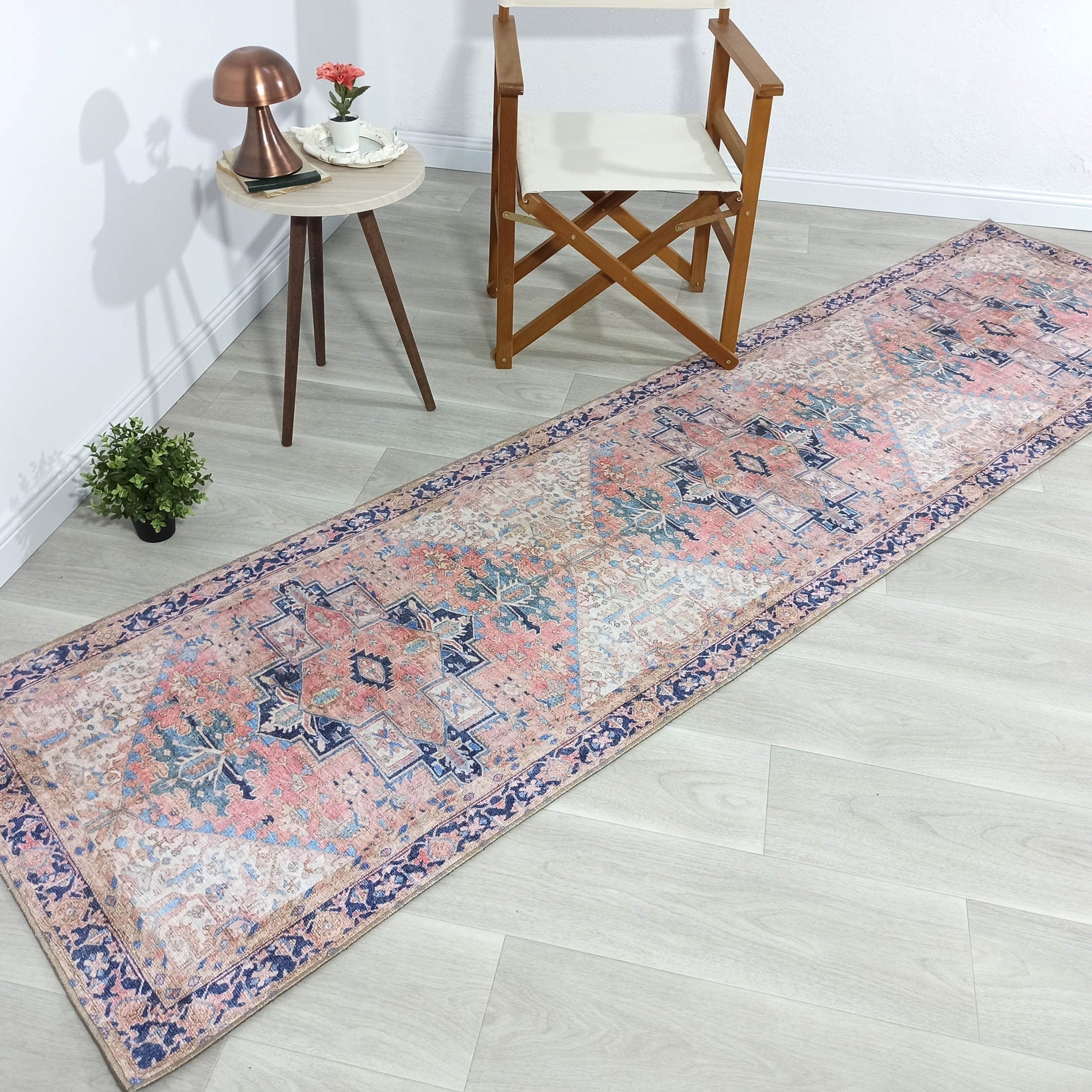 Para Rug Heriz Persian Beige Pink Rug