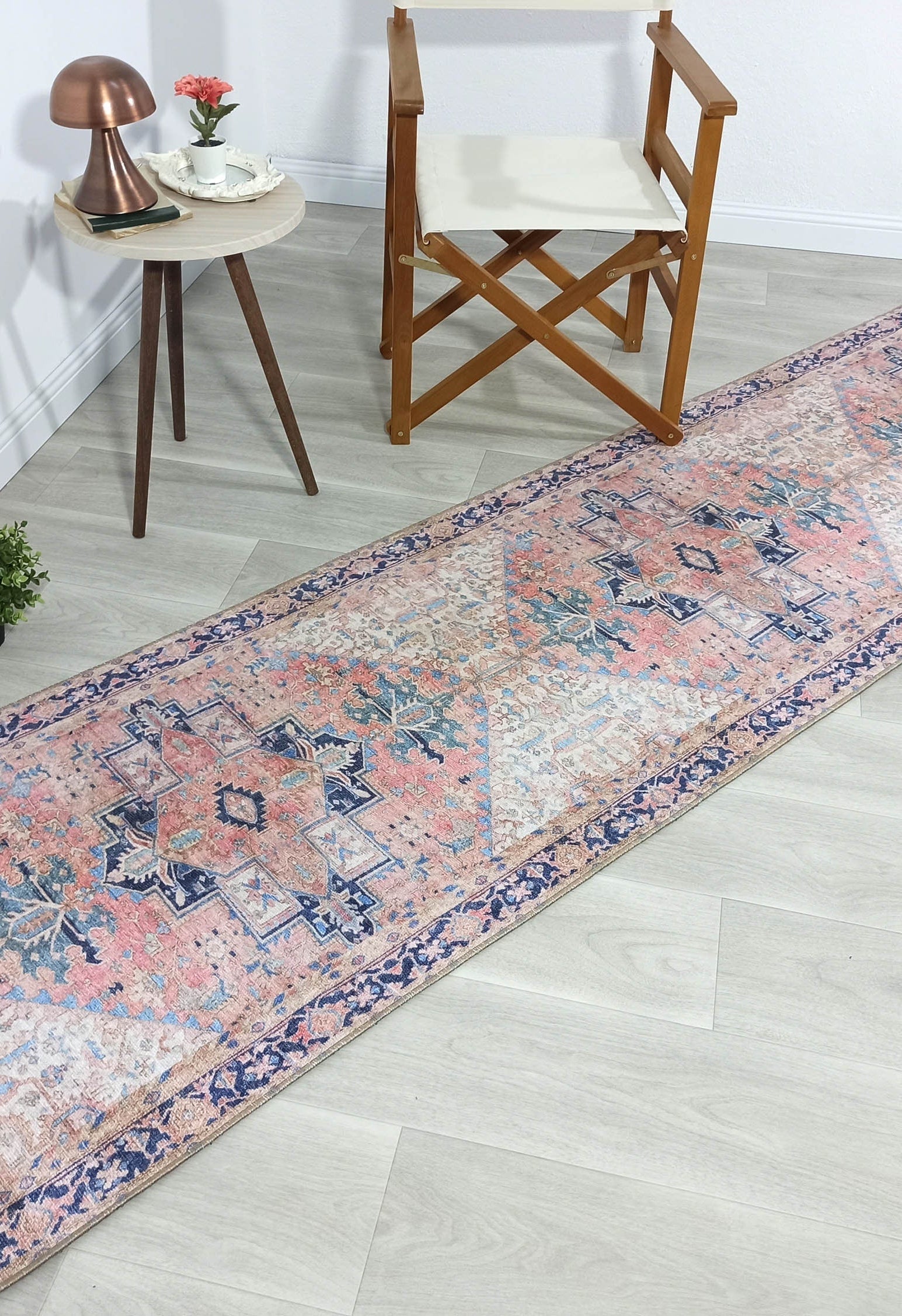 Para Rug Heriz Persian Beige Pink Rug