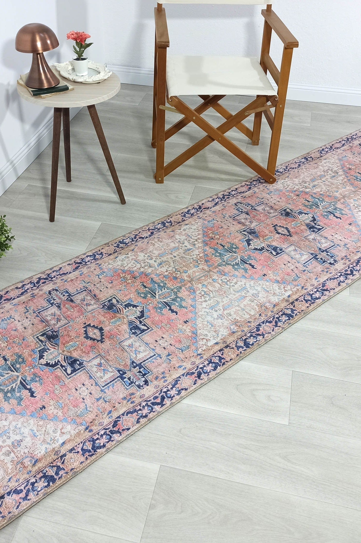 Para Rug Heriz Persian Beige Pink Rug