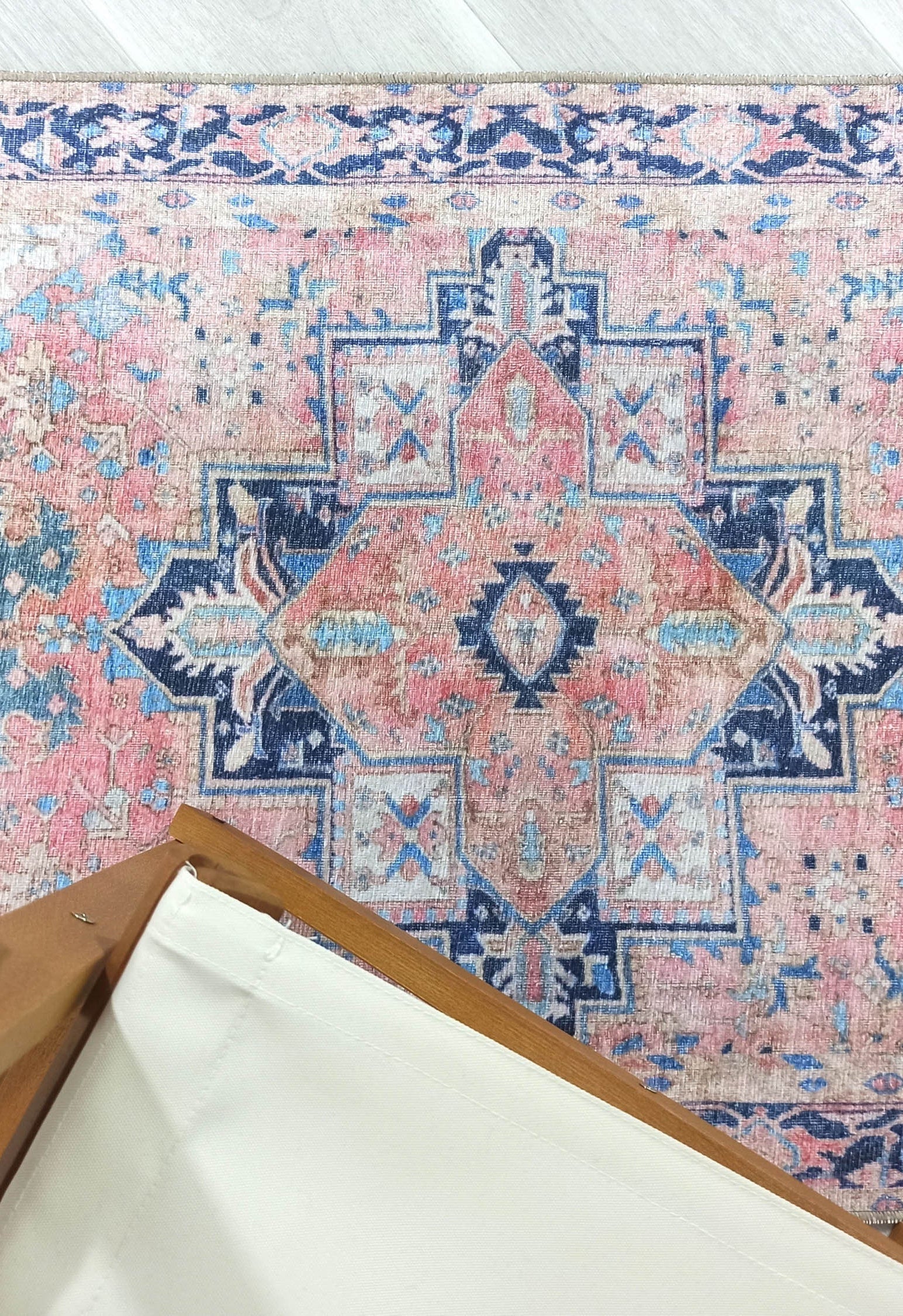Para Rug Heriz Persian Beige Pink Rug
