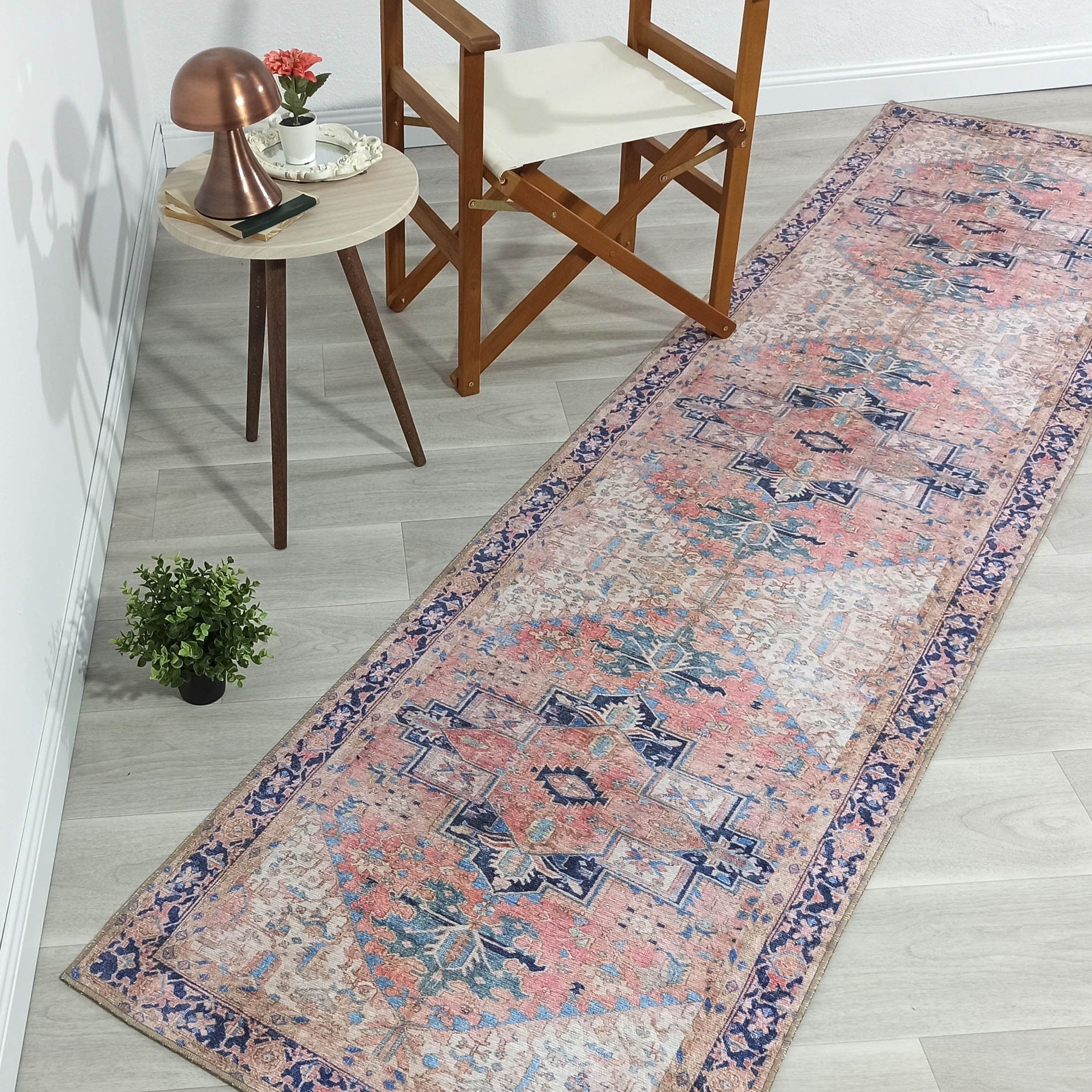 Para Rug Heriz Persian Beige Pink Rug