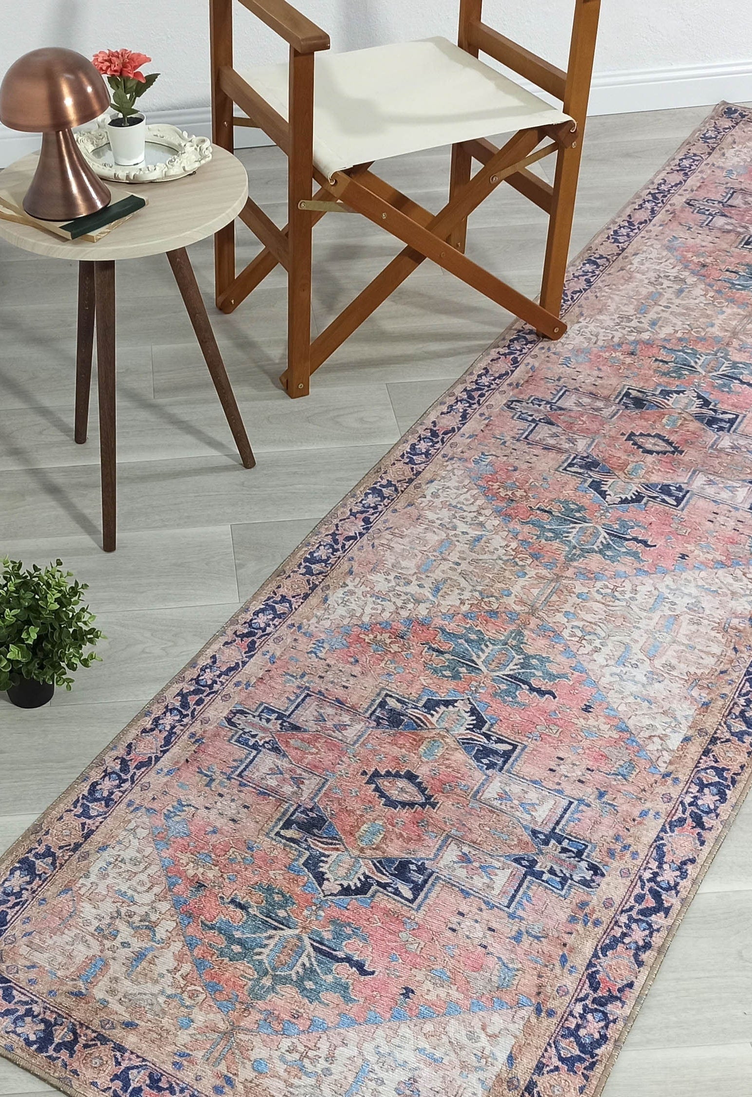 Para Rug Heriz Persian Beige Pink Rug