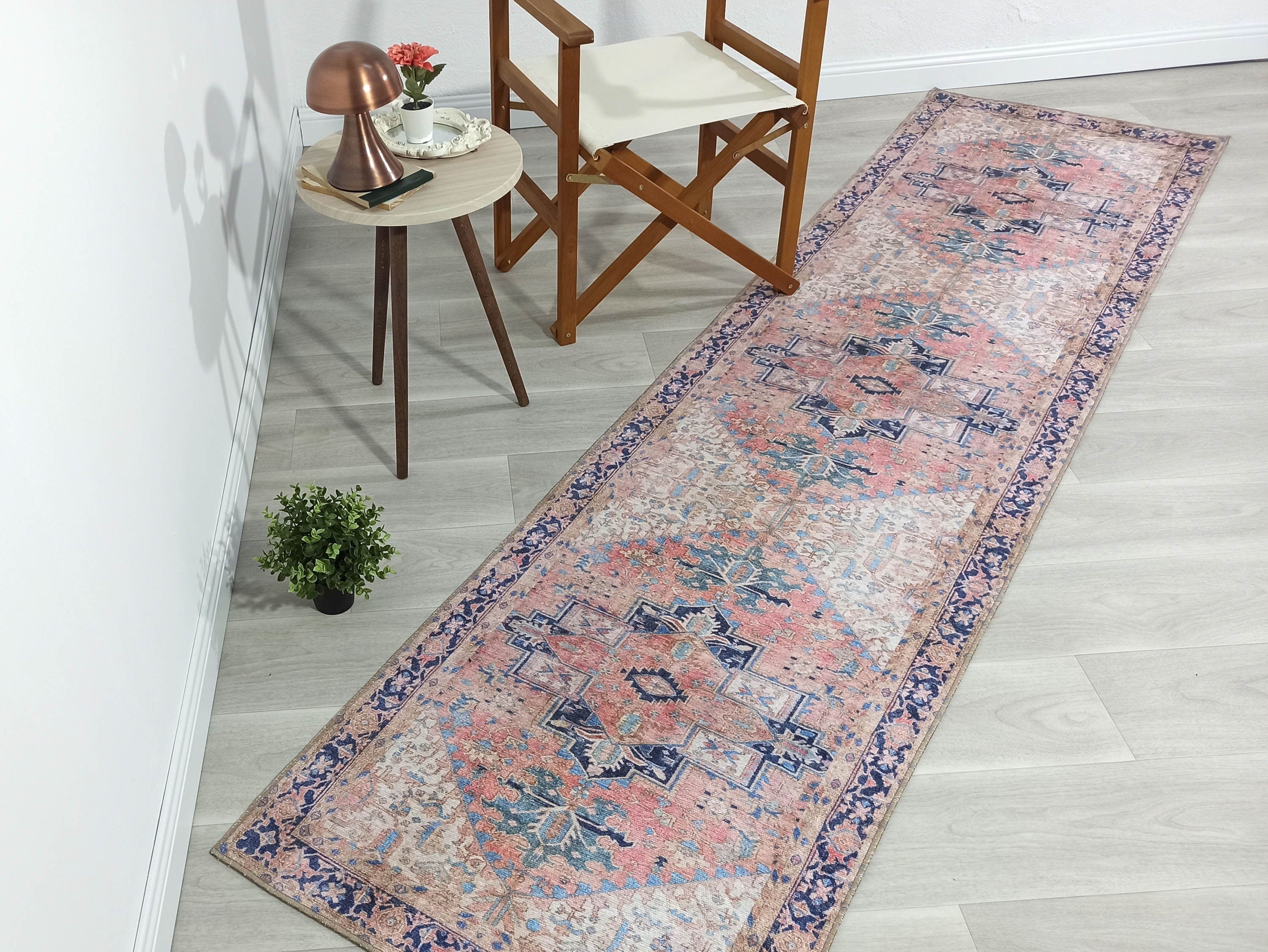 Para Rug Heriz Persian Beige Pink Rug