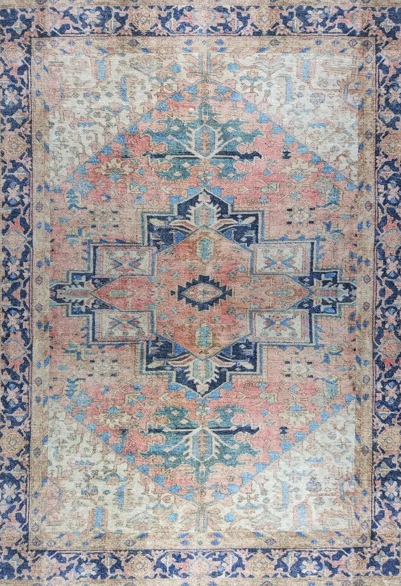 Para Rug Heriz Persian Beige Pink Rug