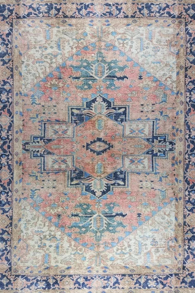 Para Rug Heriz Persian Beige Pink Rug