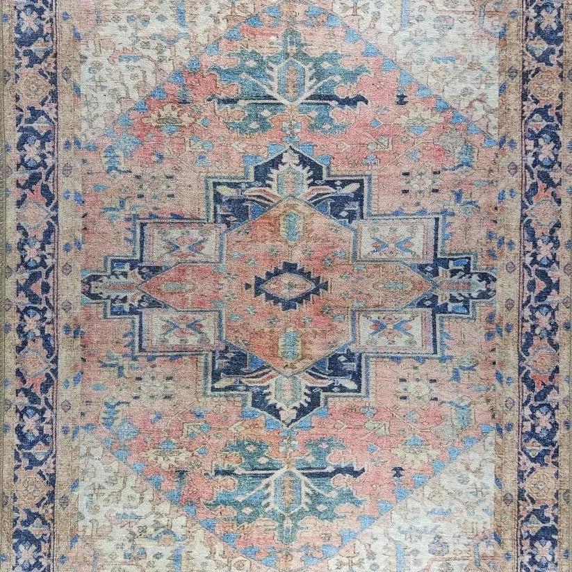 Para Rug Heriz Persian Beige Pink Rug